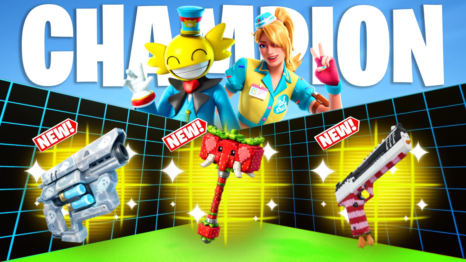 CHAMPION 1V1 FFA - ALL GUNS & RIDES