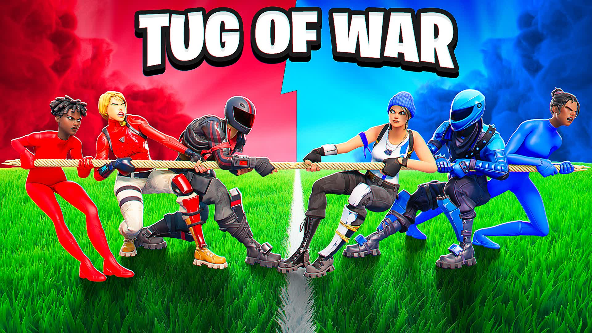 RED VS BLUE TUG OF WAR