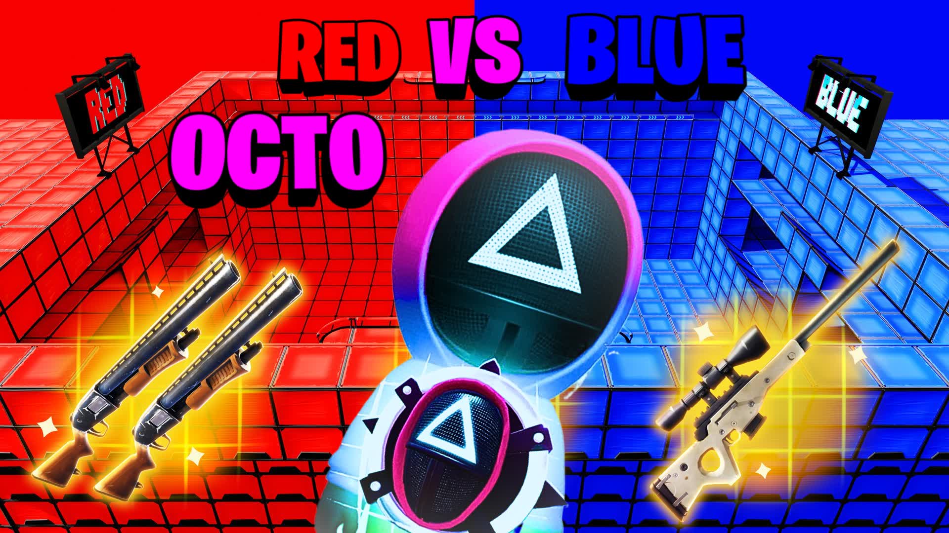 🐙OCTO 🔴 RED VS BLUE 🔵🐙