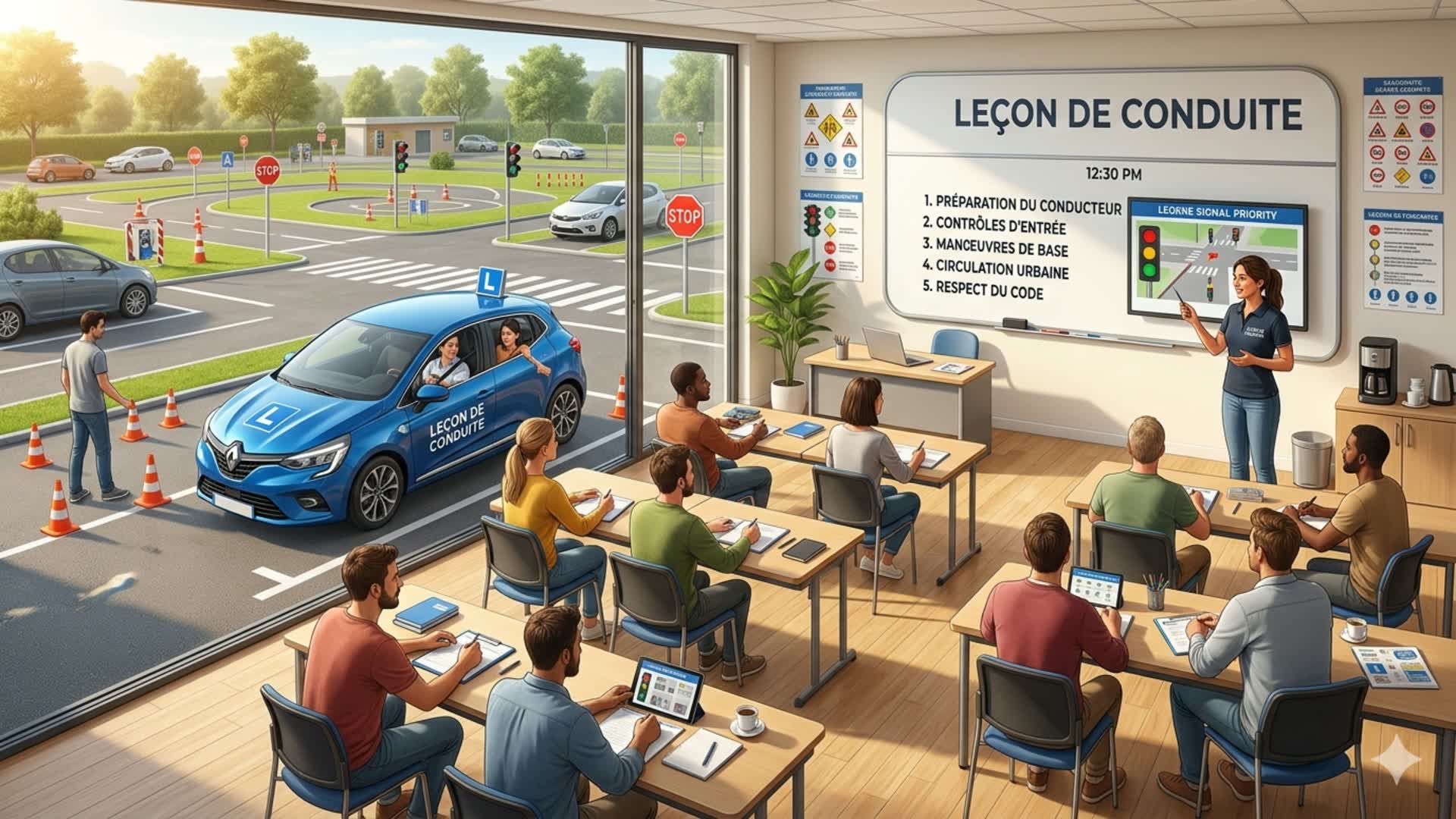Lecon de conduite
