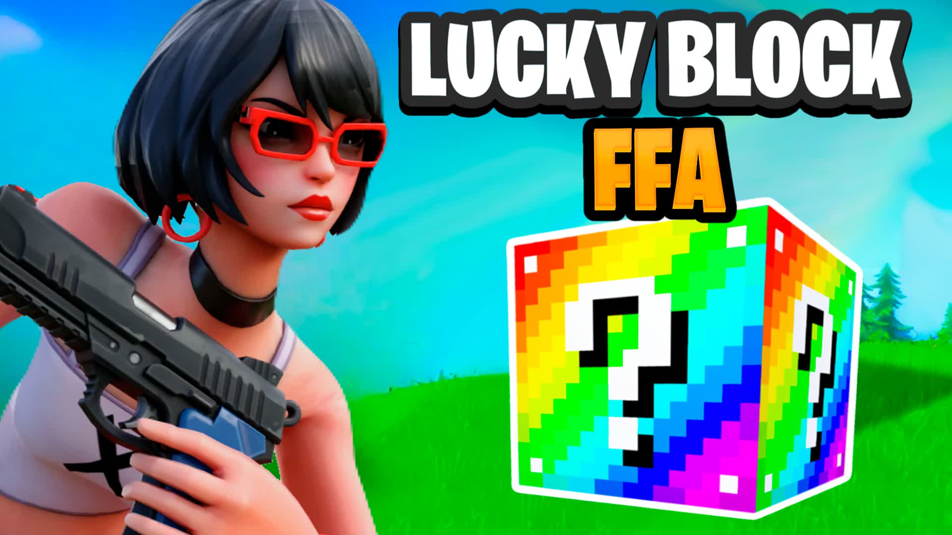 LUCKY BLOCK FFA | ALL WEAPONS