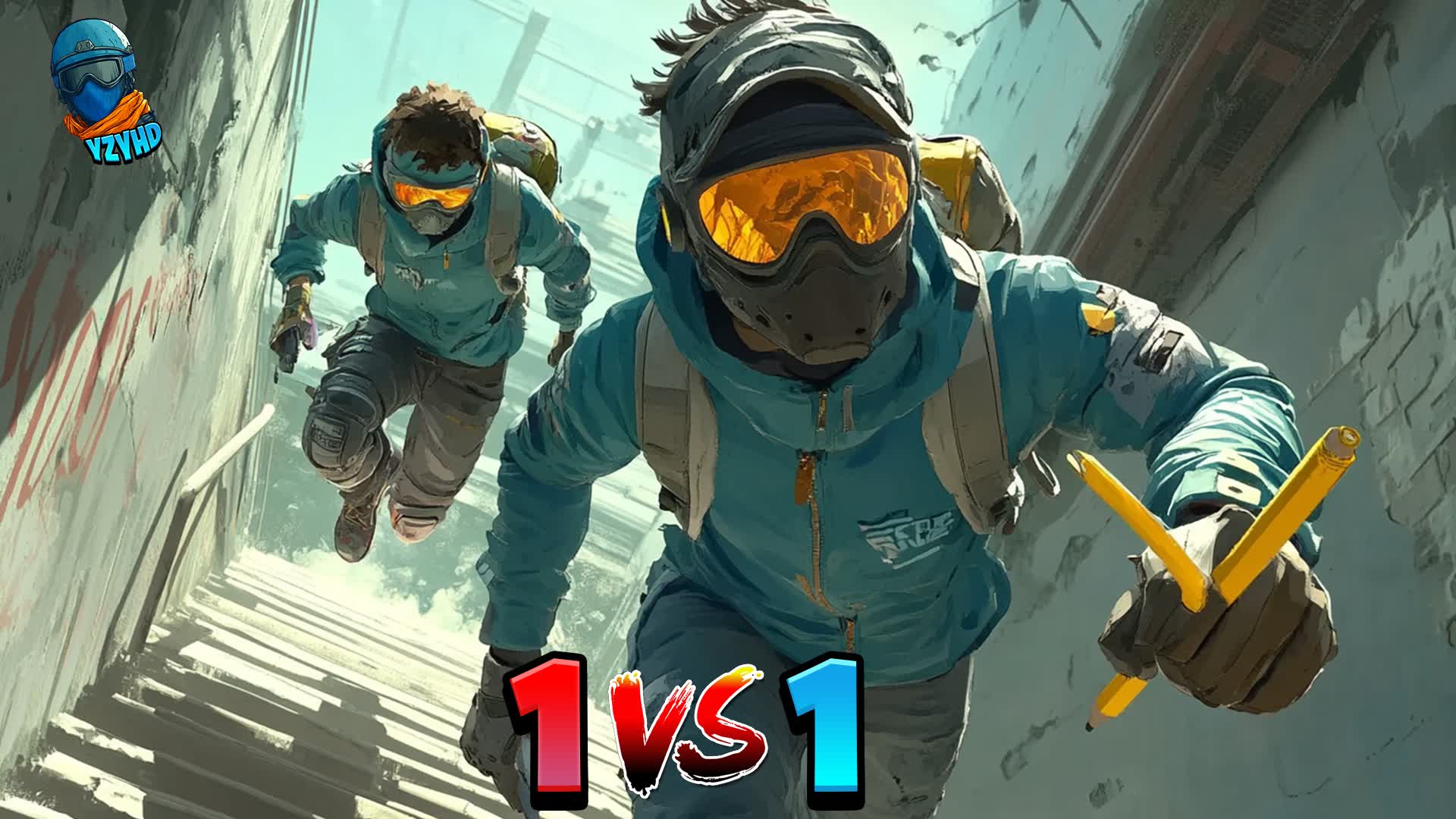 ⚔️ 1V1 YZYHD 🔥🎯