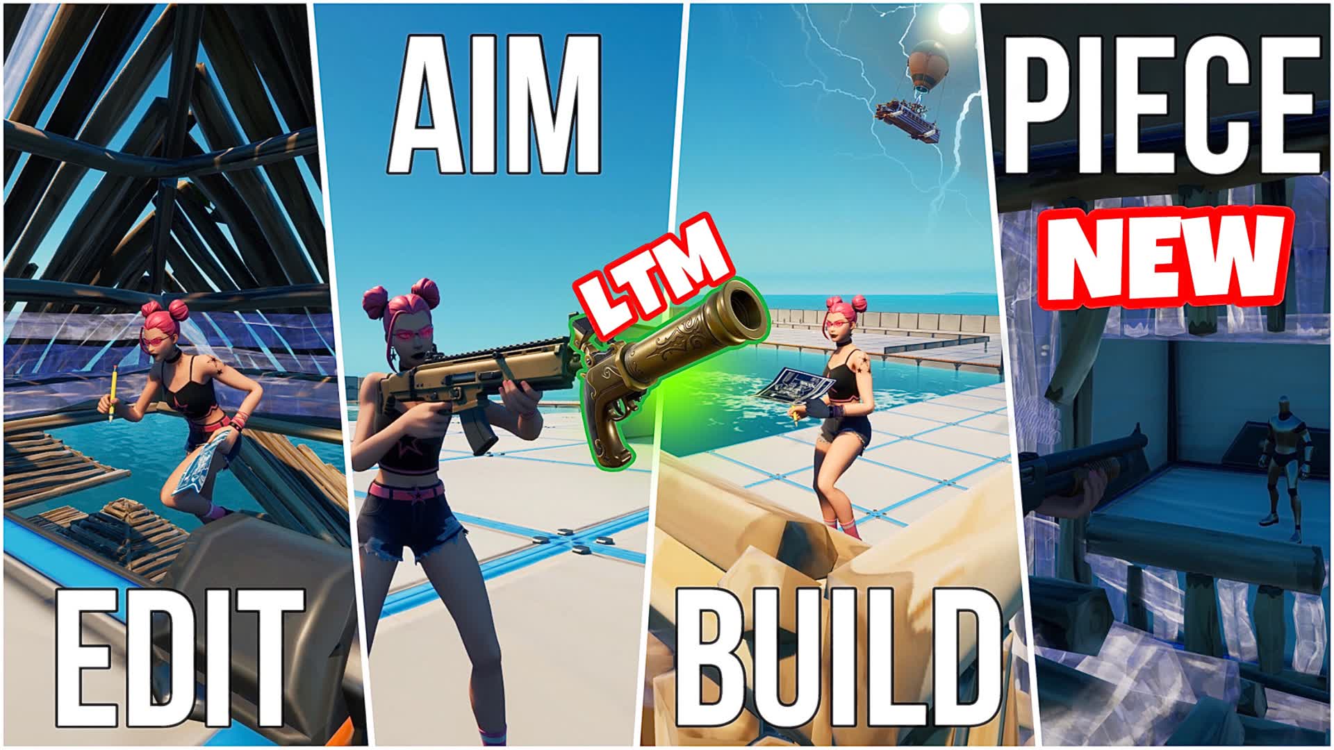 CRAZY🎯 EDIT, AIM, BUILD, PIECE PRACTICE