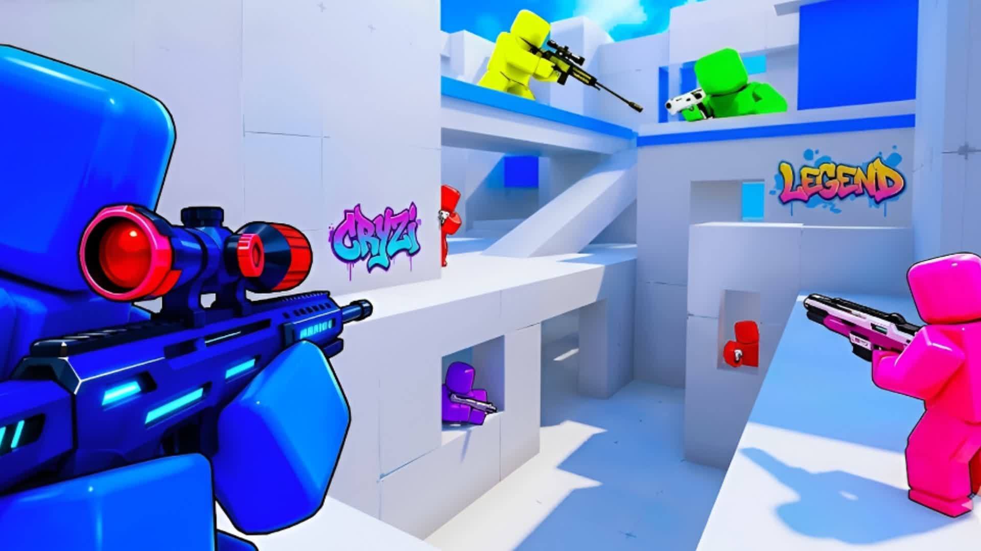RED VS BLUE 🔴🔵 GUNS BATTLE SECRET  🤫