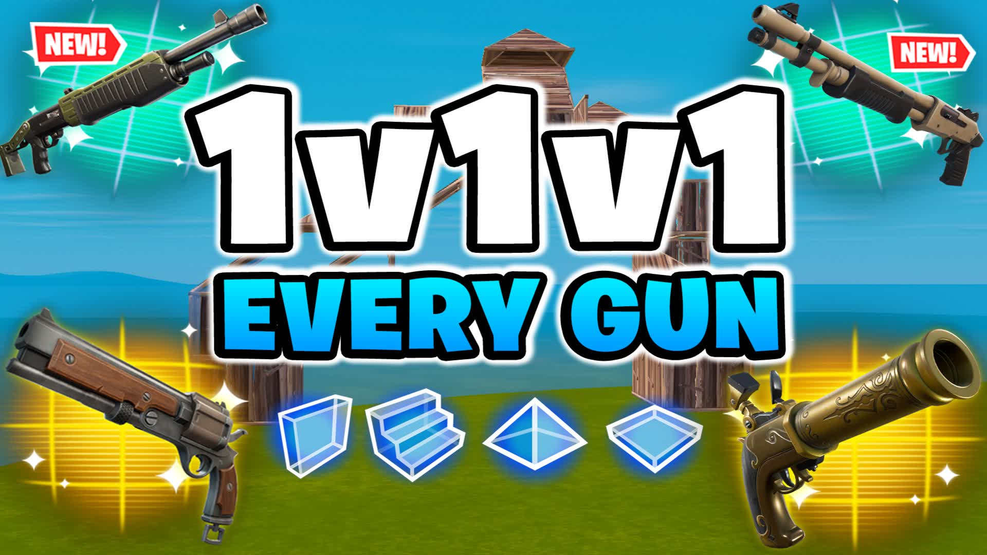 1V1V1V1 EVERY GUN PVP 1V2 2V1 1V1V1 HERO