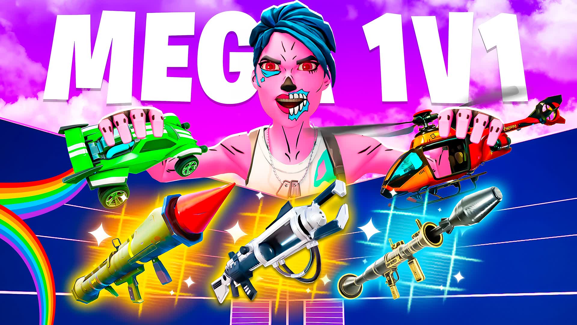 MEGA 1V1 💎 ALL GUNS 💎 FREE FOR ALL