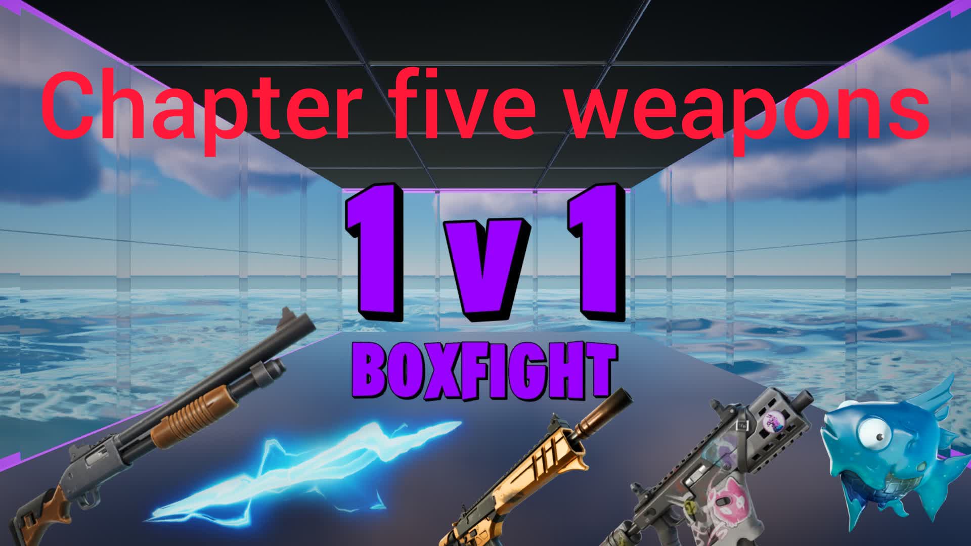 Clean blue 1v1 boxfight