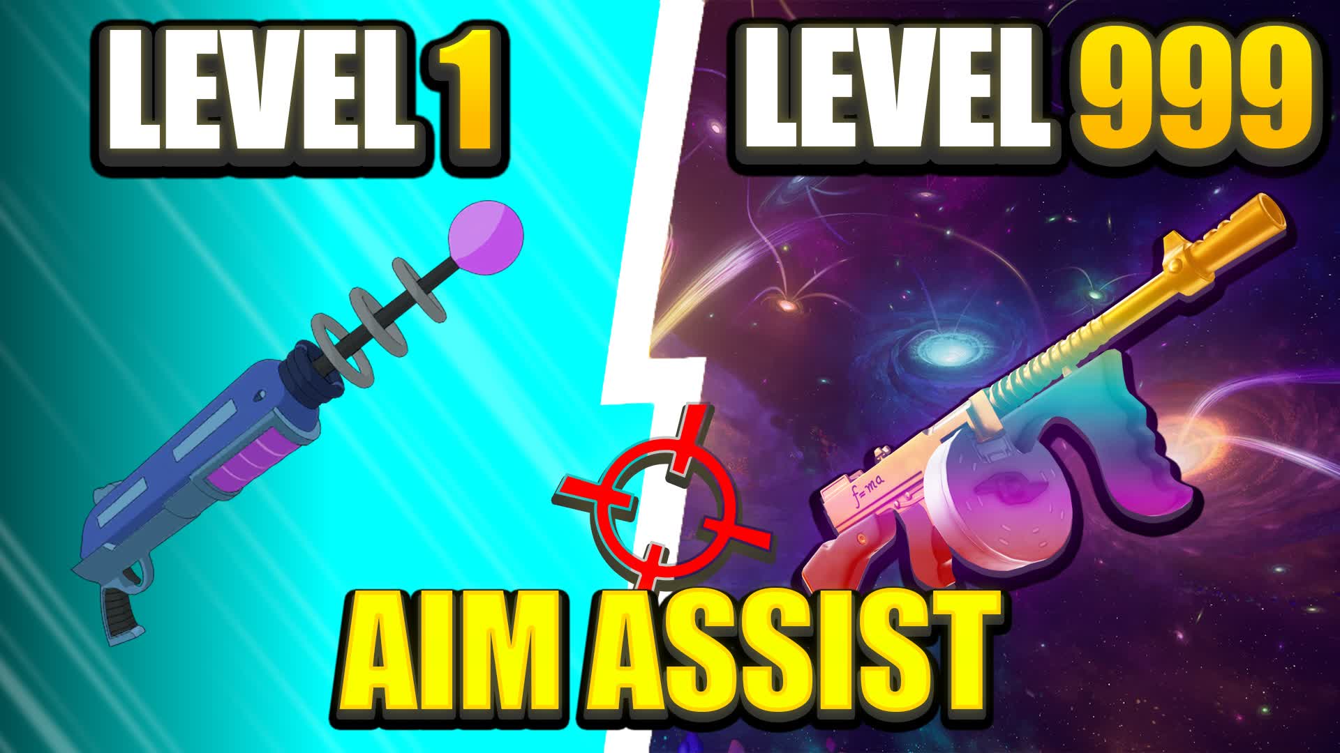 🎯AIM ASSIST GUN GAME┃1 SHOT🔥