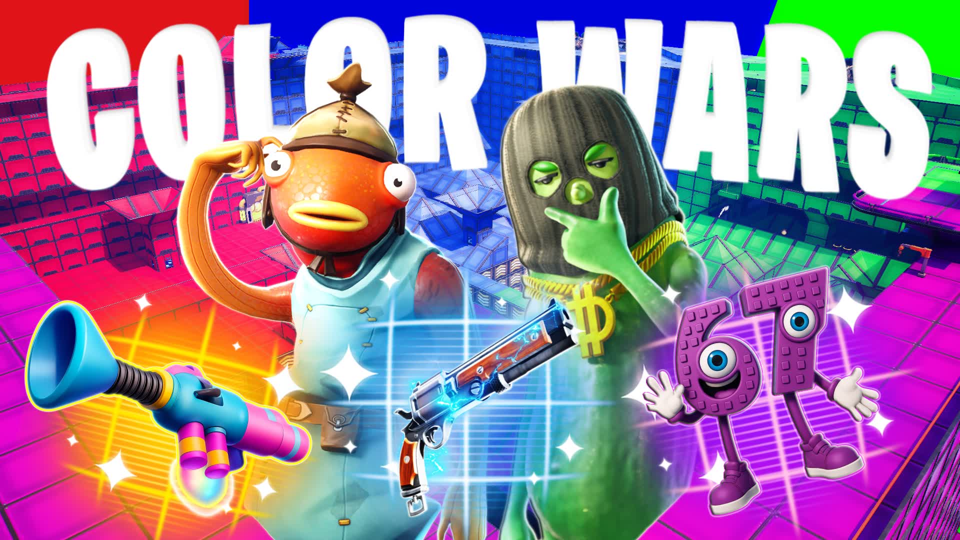 Crazy Color Wars🎨Zero Build🚫✏️