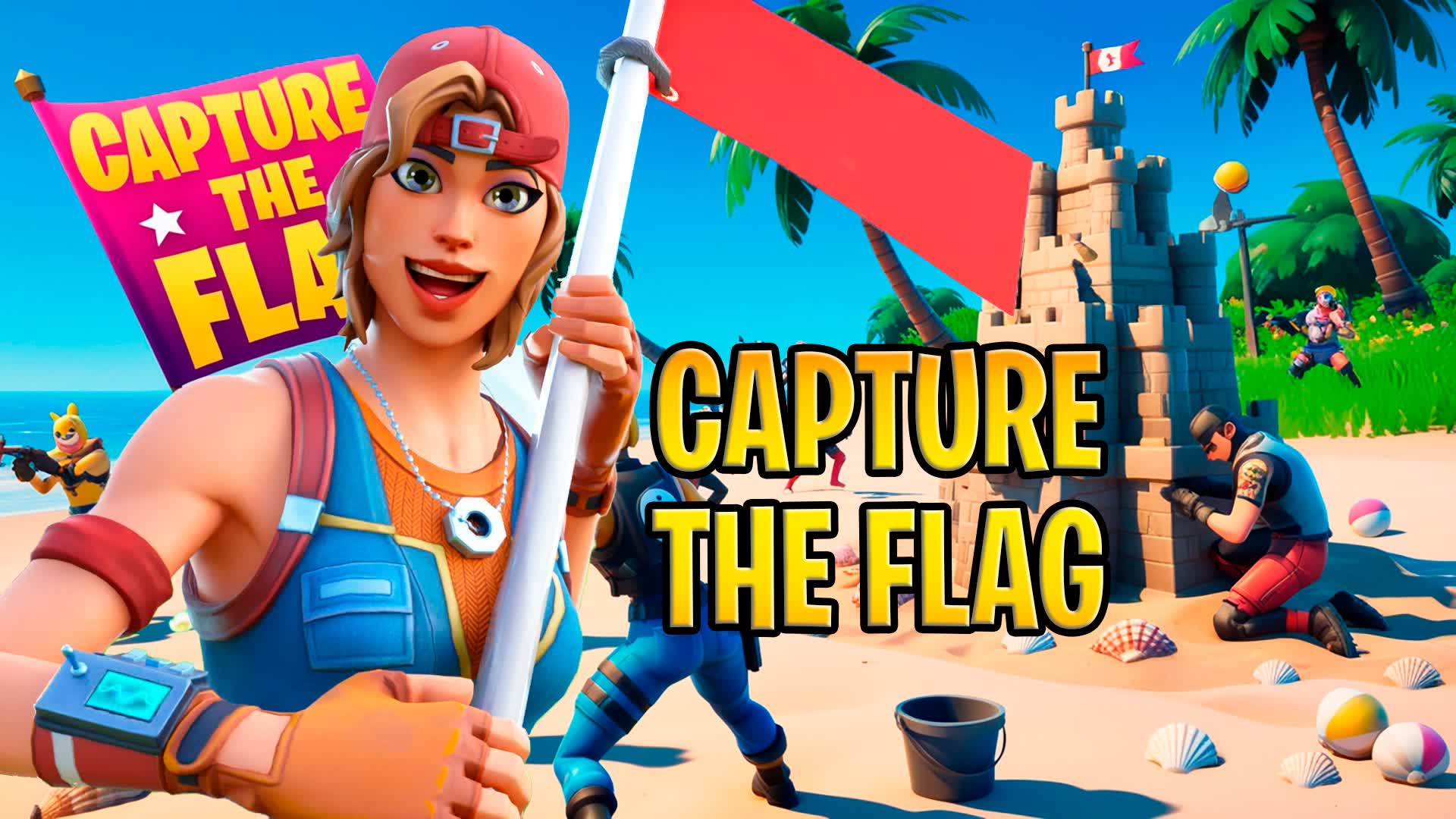 🚩BEACH CAPTURE THE FLAG!🚩