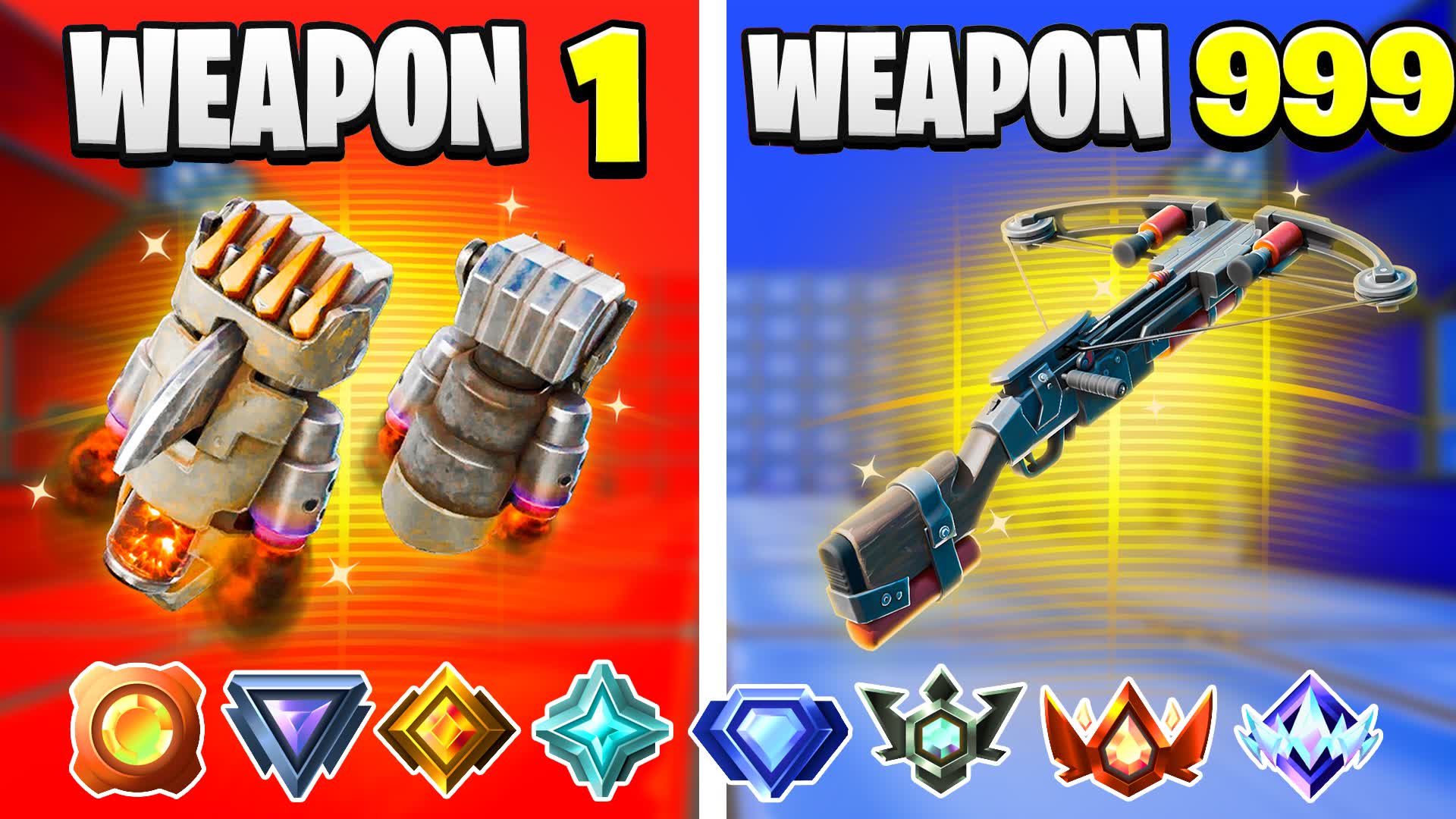 GUN GAME RED VS BLUE 🔴🔵 ONE SHOT 🎯