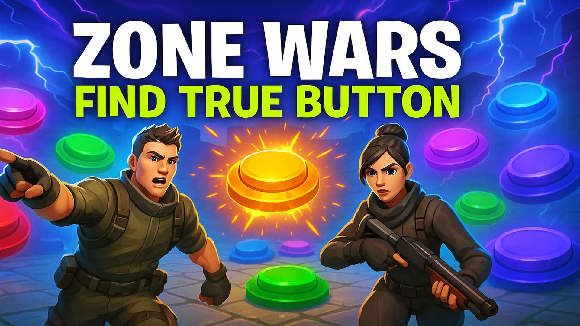 Zone Wars: Find True Button