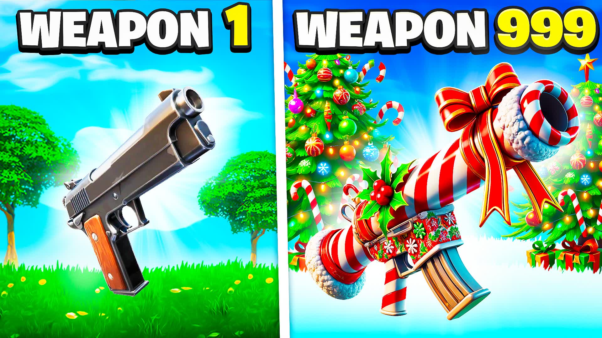 🎄 CHRISTMAS GUN GAME 🔫 ONE SHOT 🎯