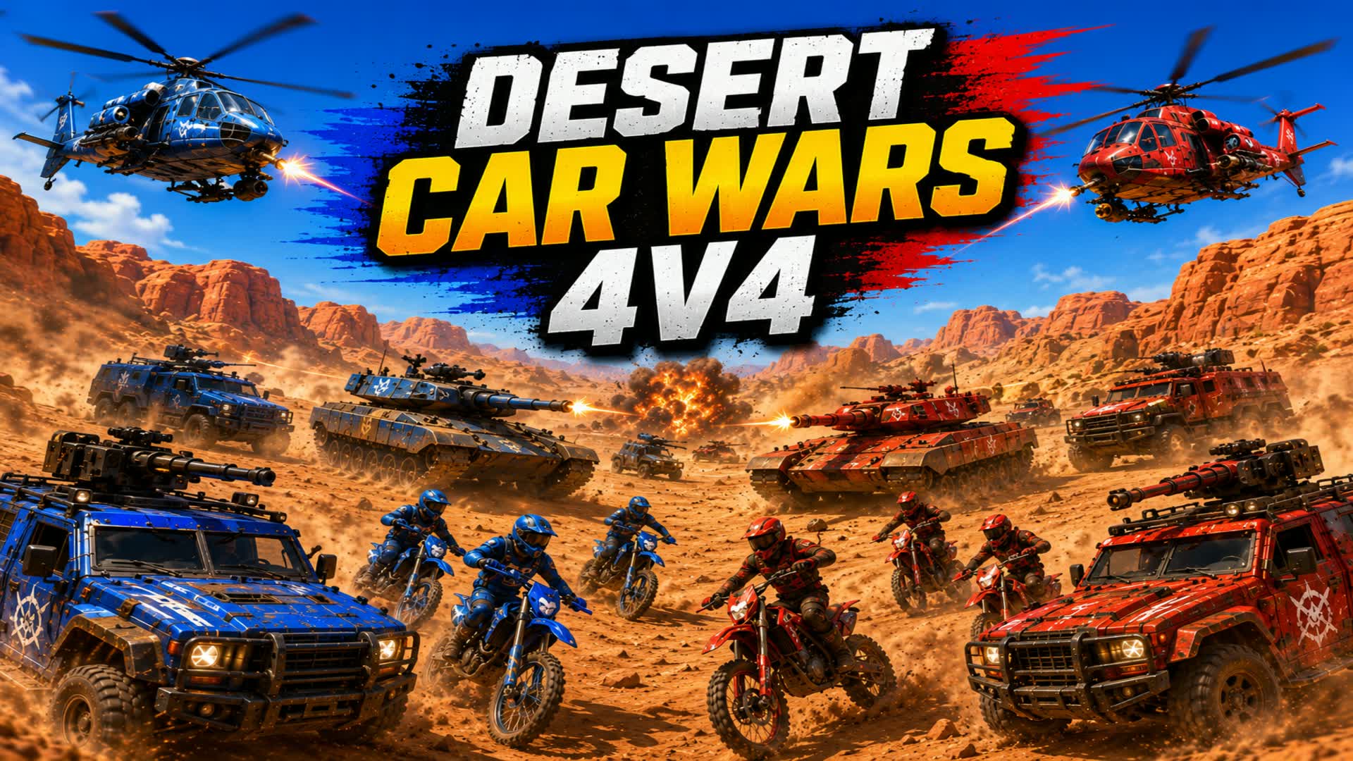 4V4 DESERT CAR WARS
