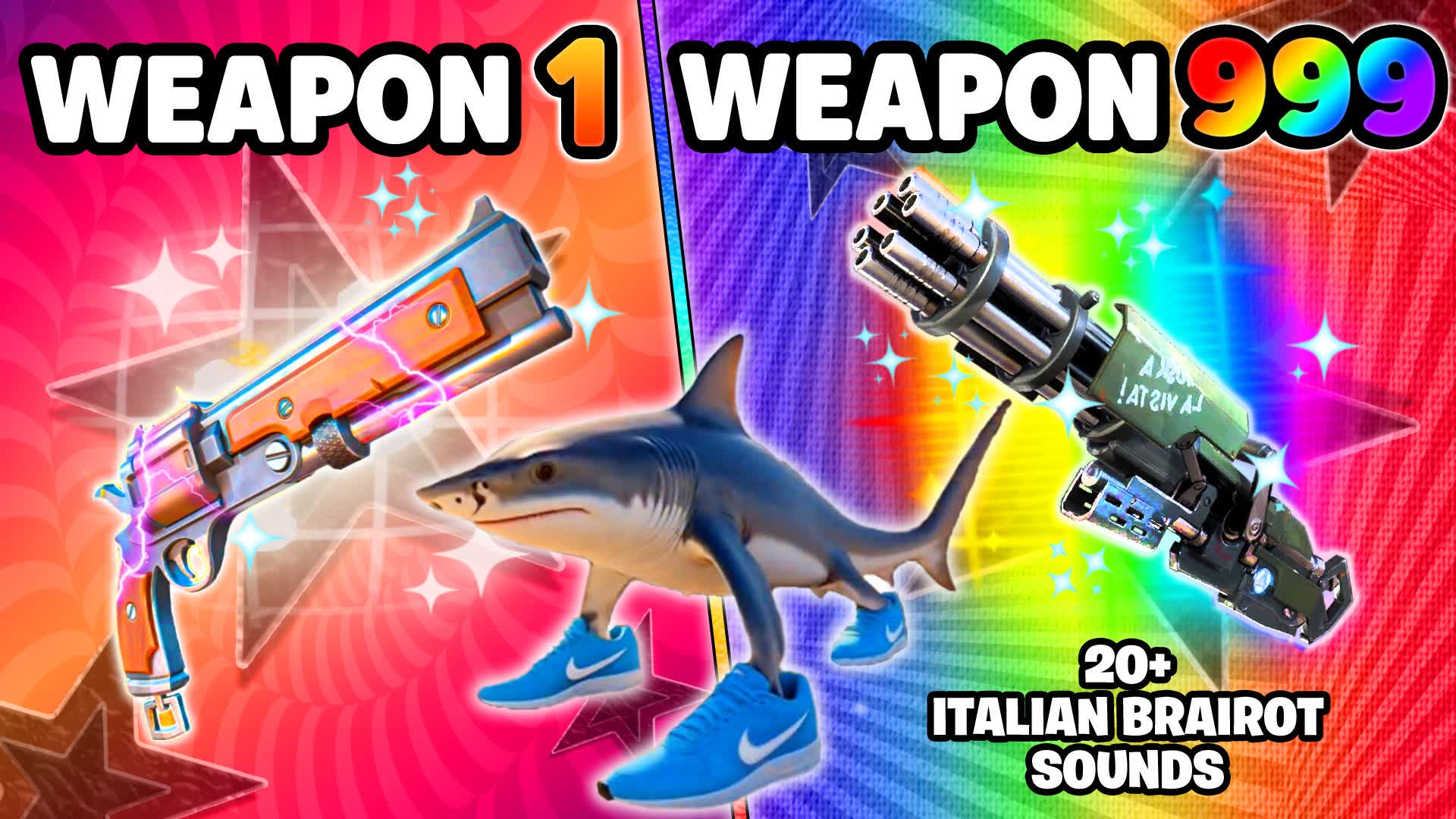 🌟BRAINROT GUN GAME🎯CRAZY ONE SHOT