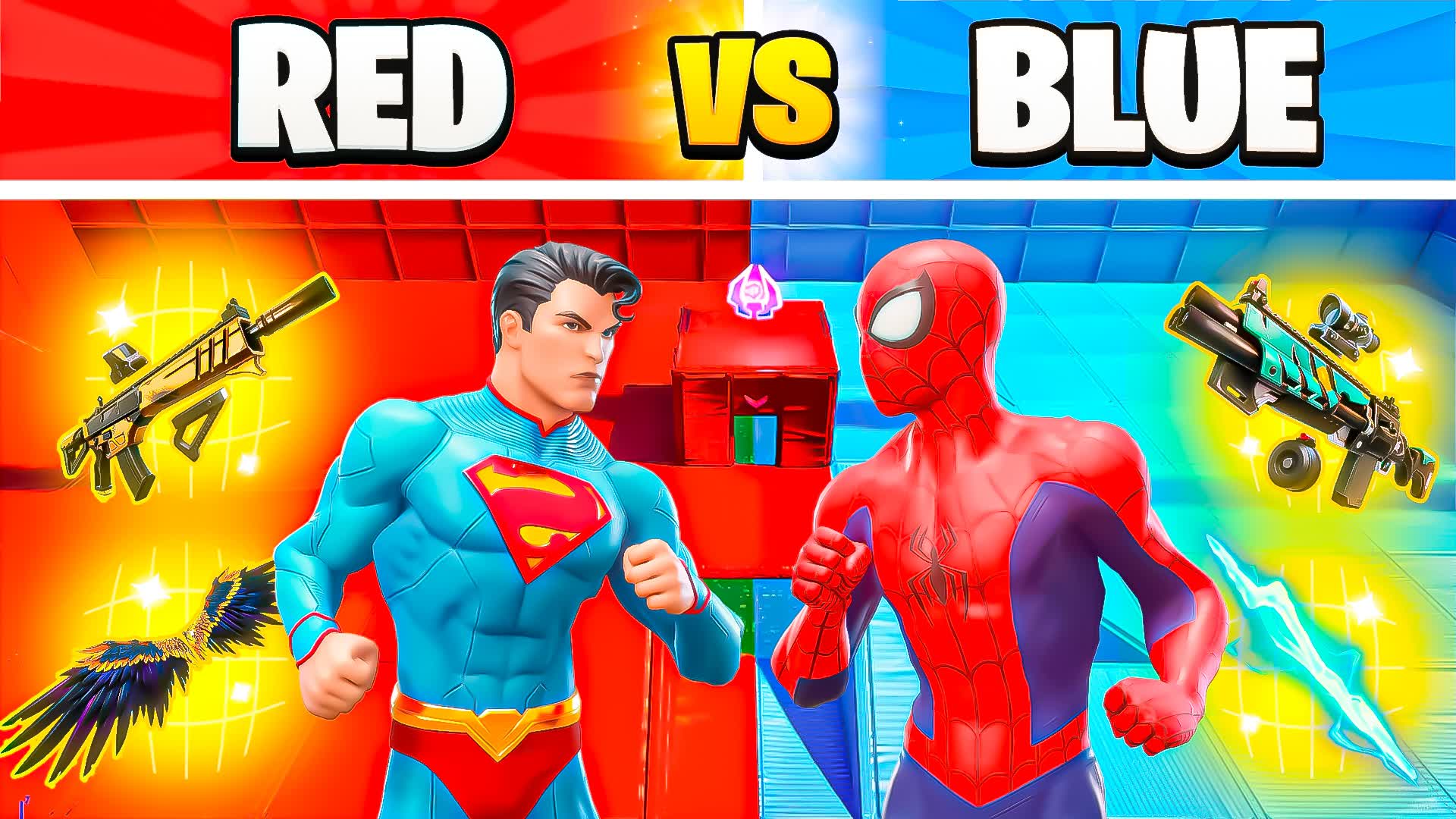 SUPER SUS SPIDERMAN RED VS BLUE 🔴🔵