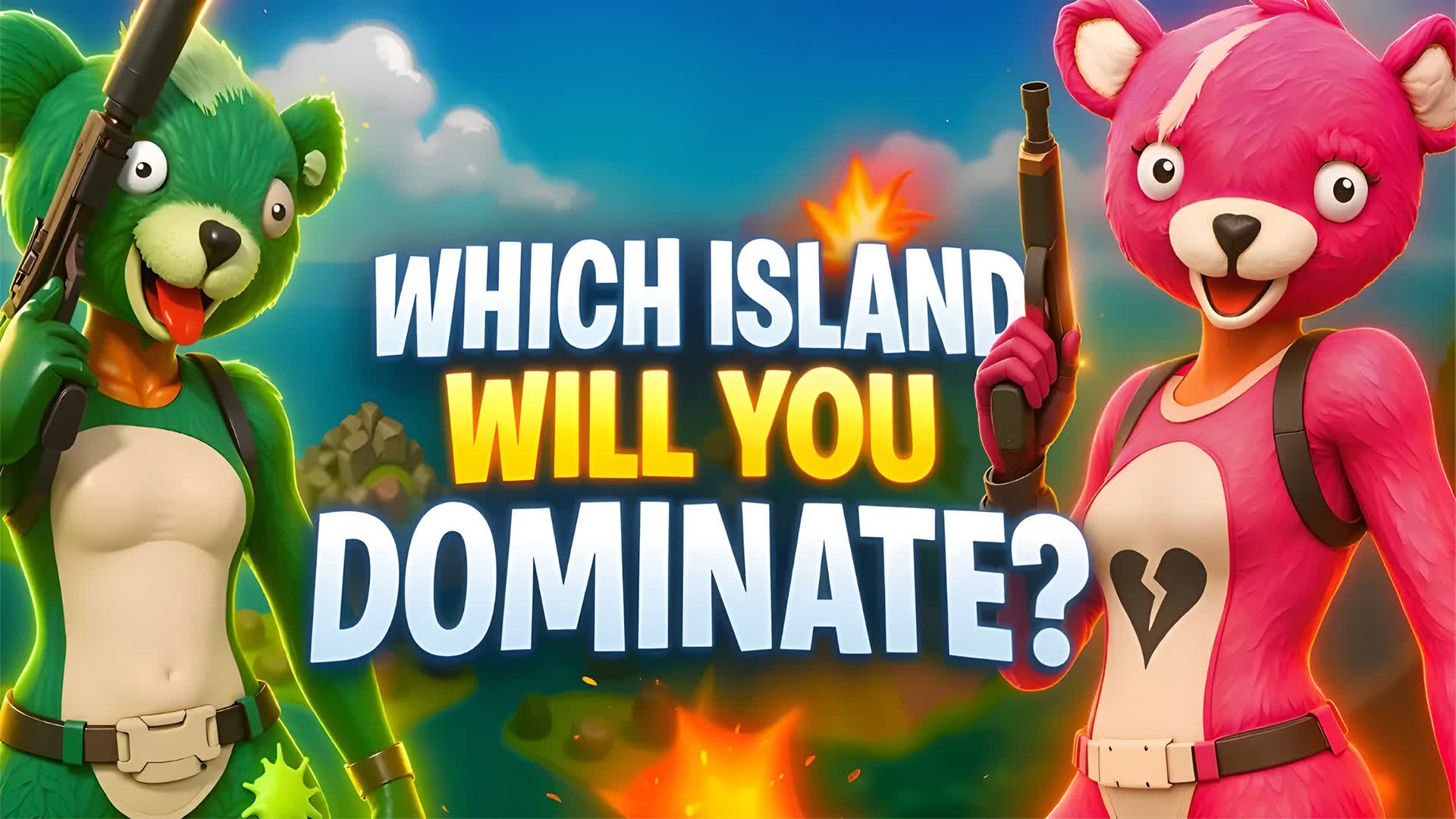 🏝️  1V1 ISLANDS: 8 ZONES, C6S2 WEAPONS