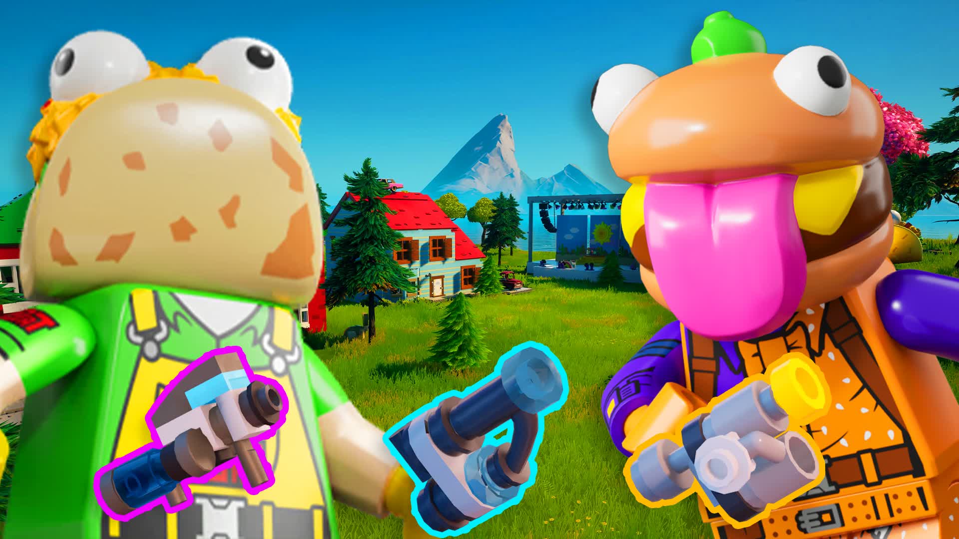 TACO BRICK TOWN GUN GAME