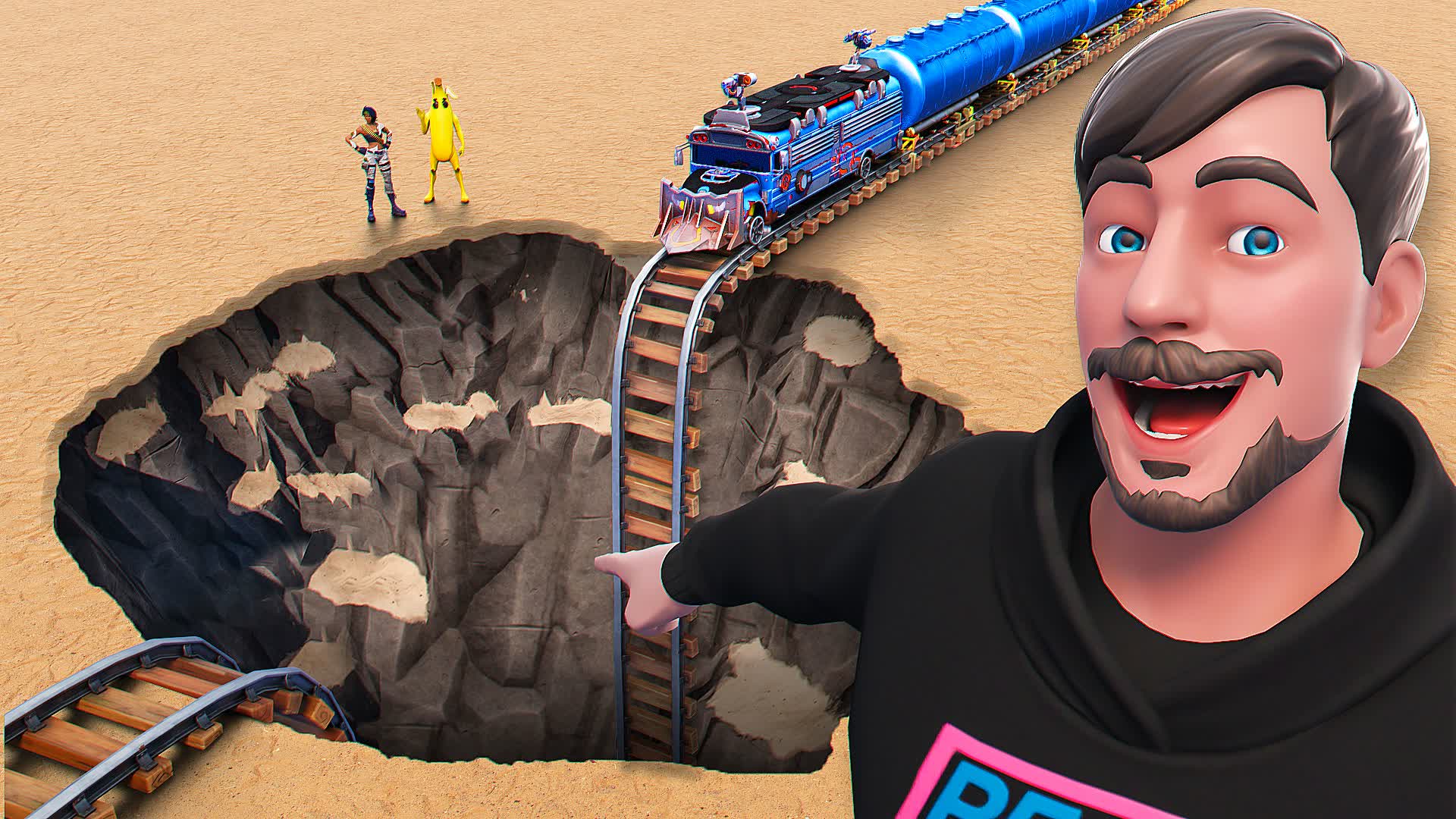🚂TRAIN VS GIANT PIT! 💥 FFA