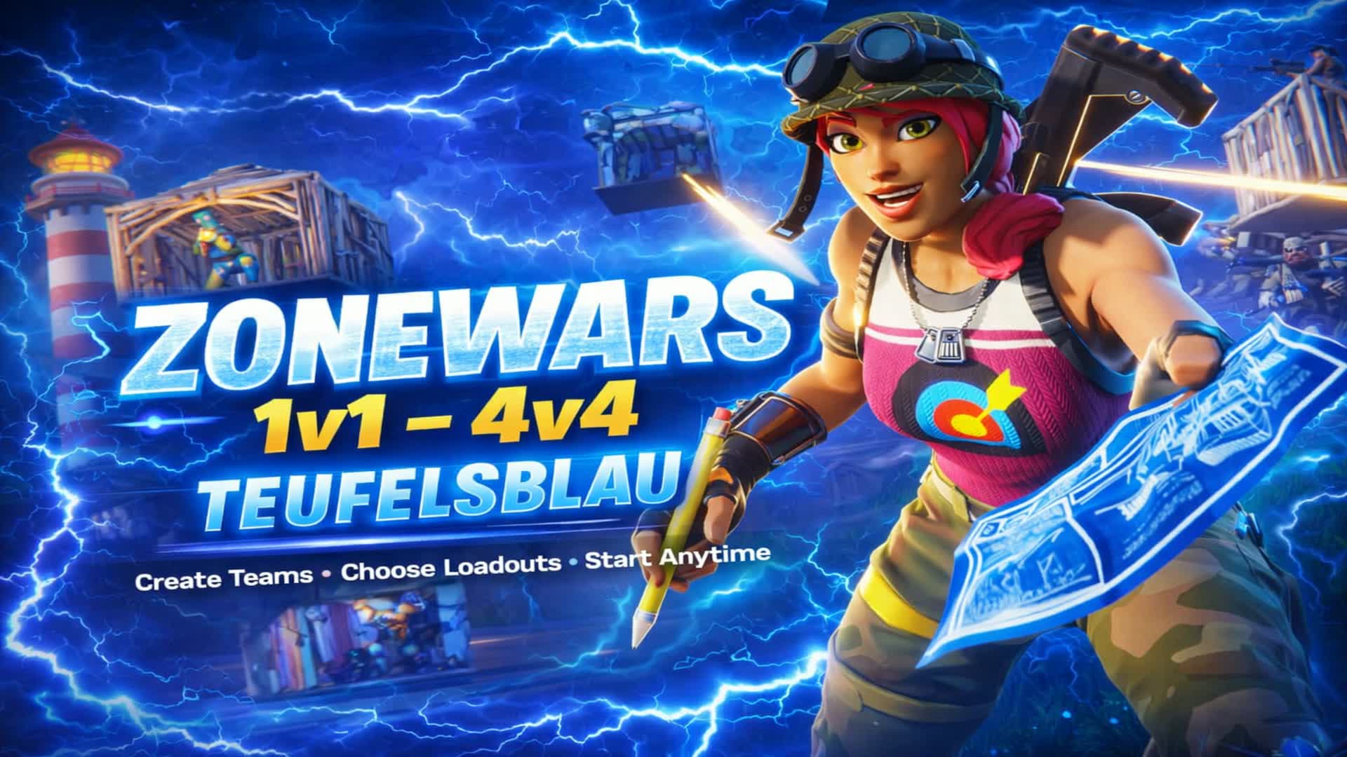 zonewars Two Teams 1v1-4v4- Teufelsblau