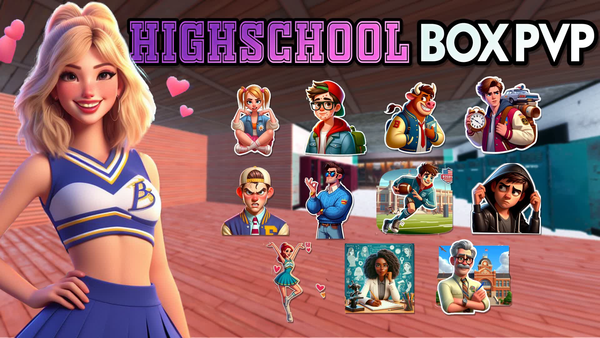 📚HIGH SCHOOL BOX PVP📦