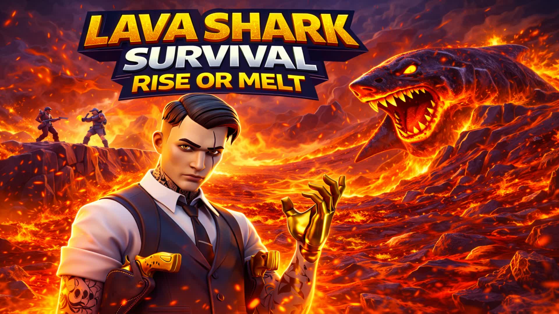 Lava Shark Survival: Rise or Melt