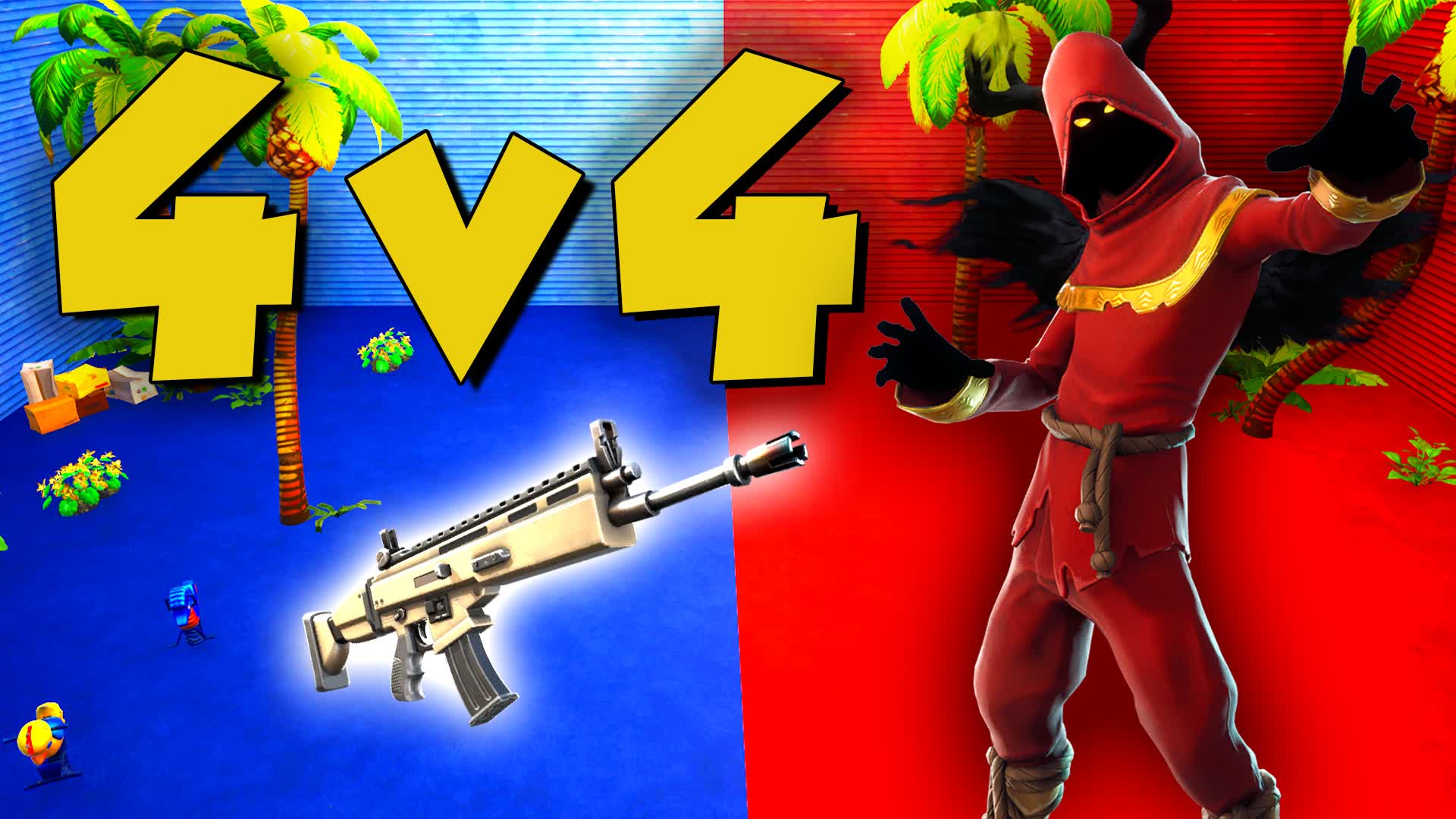 4V4 BOXFIGHT RED VS BLUE 🔴🔵
