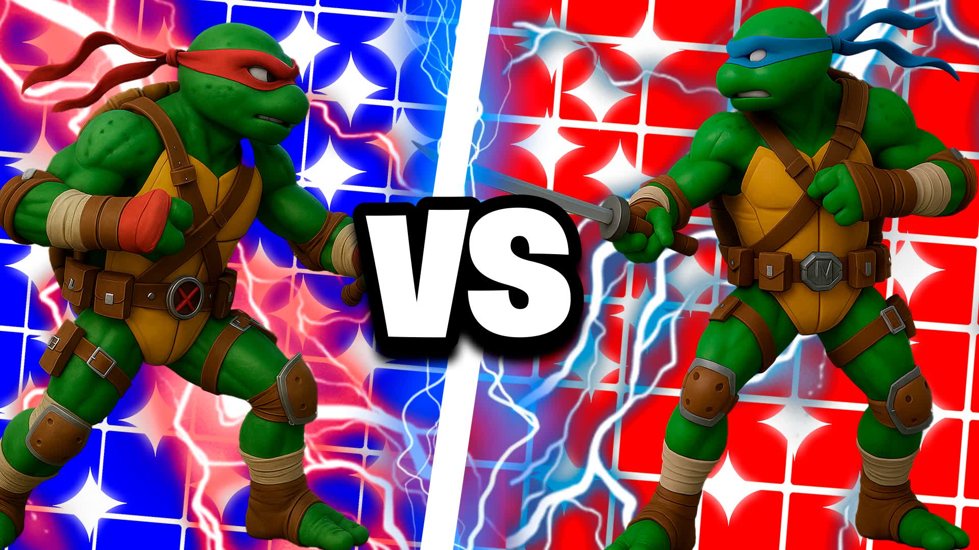 🔴LEONARDO VS RAPHAEL 🔵 🐢TMNT🐢POL1R