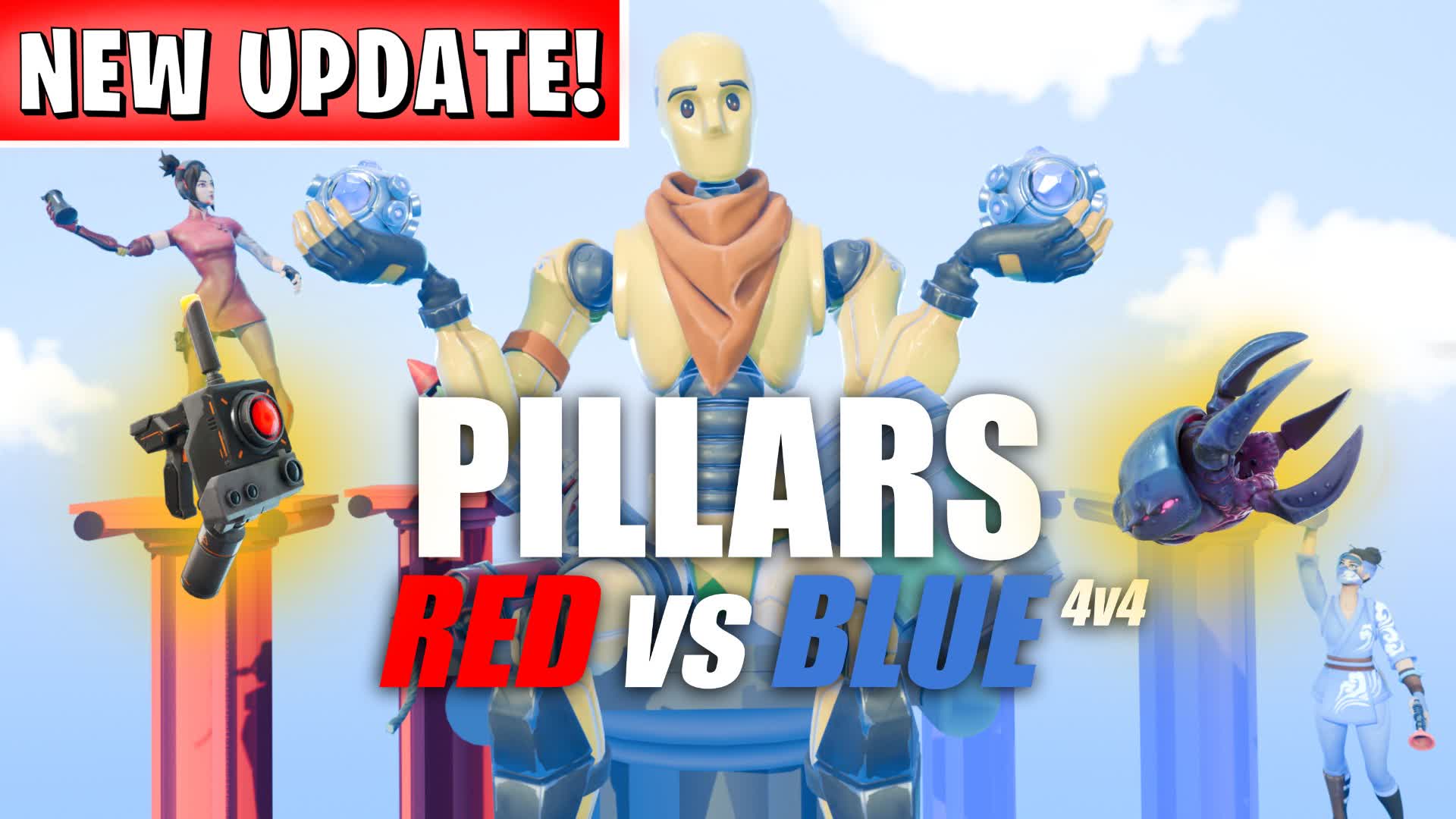 Pillars Red vs Blue 4v4