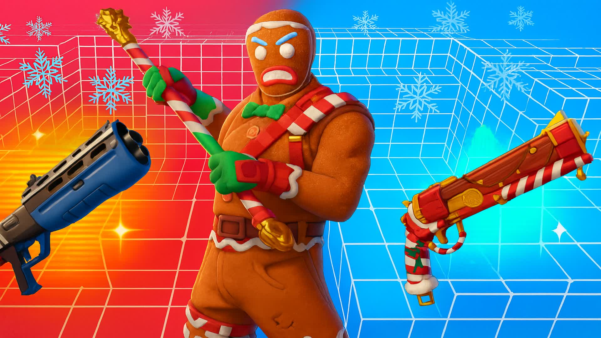 ❄️IMPOSSIBLE CHRISTMAS RED VS BLUE❄️🔴🔵