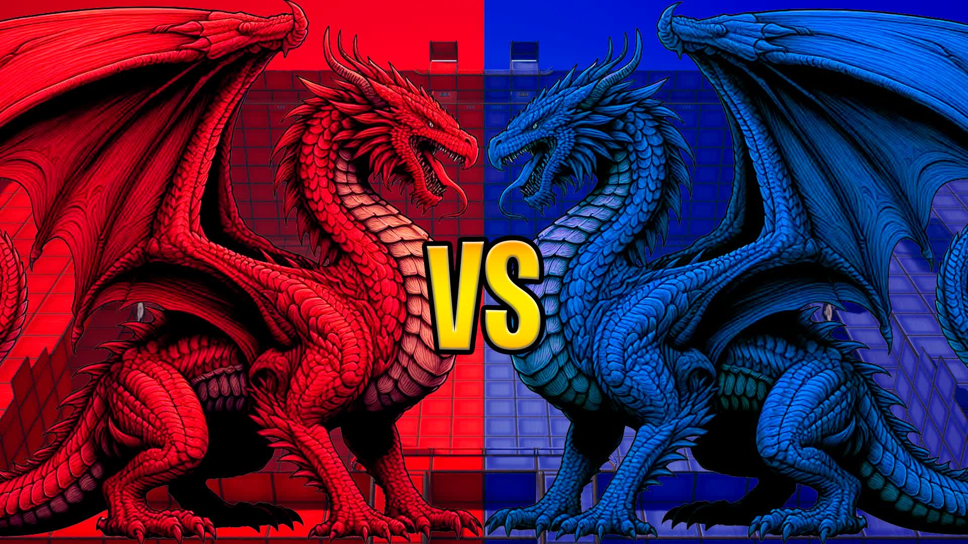 🐉 DUELING DRAGONS RED VS BLUE 🐉