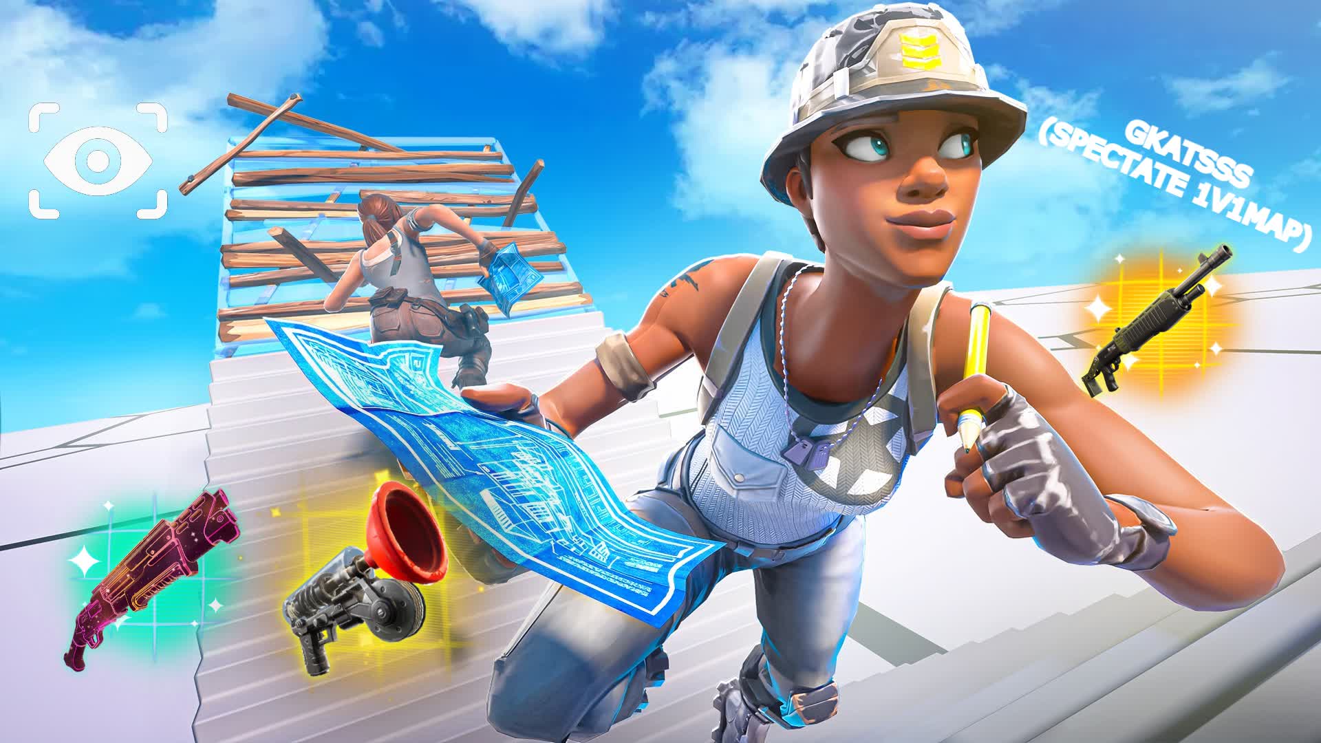 gk 1v1 and FFA(spectate) build fight map
