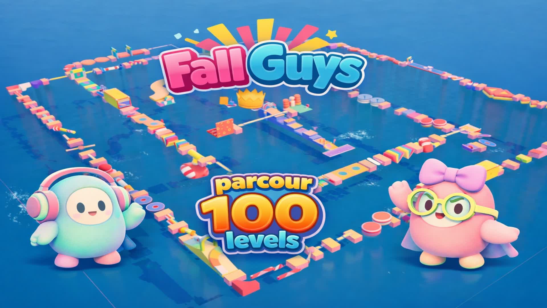 Fall Guys 100 Levels easy