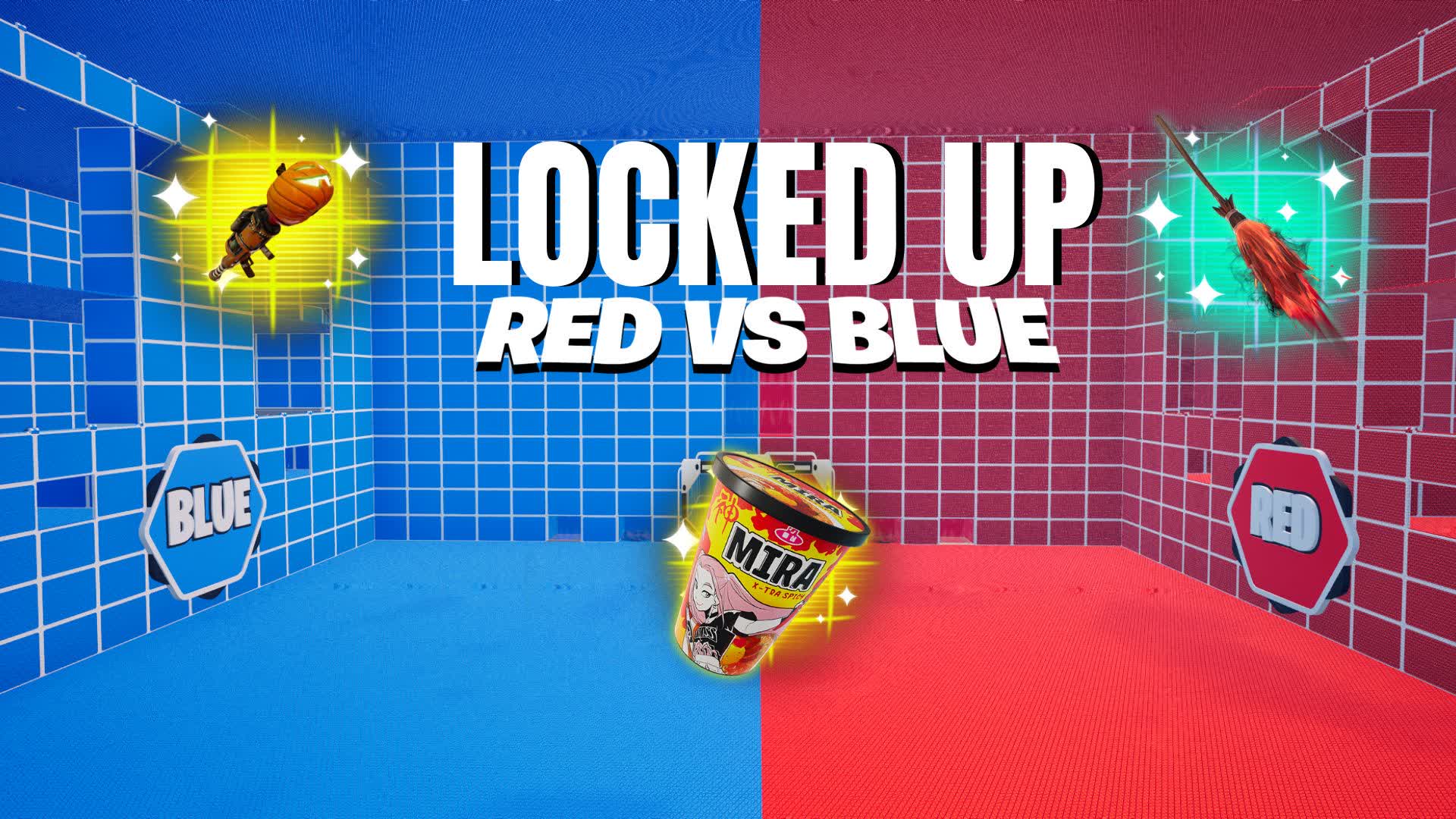 🔴RED VS BLUE LOCKED UP🔵