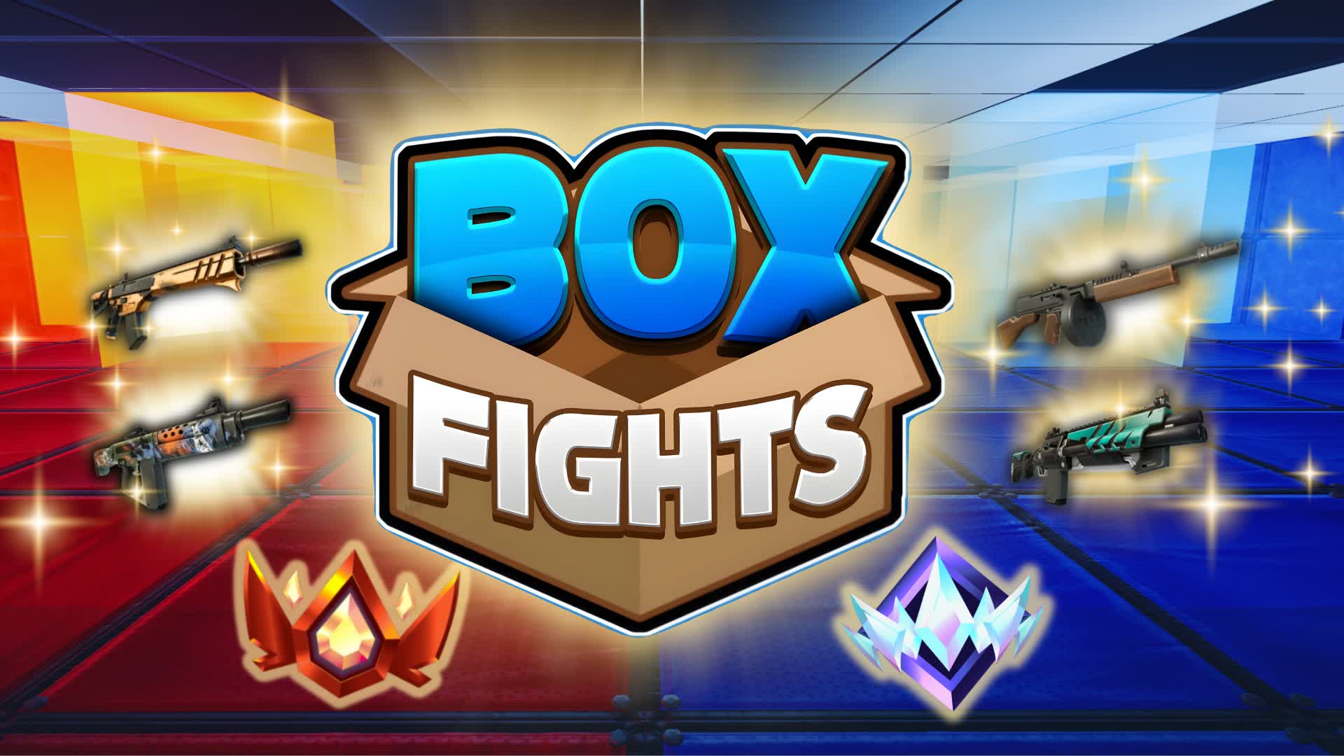 RANKED BOX FIGHTS - RED VS BLUE 🔴🔵