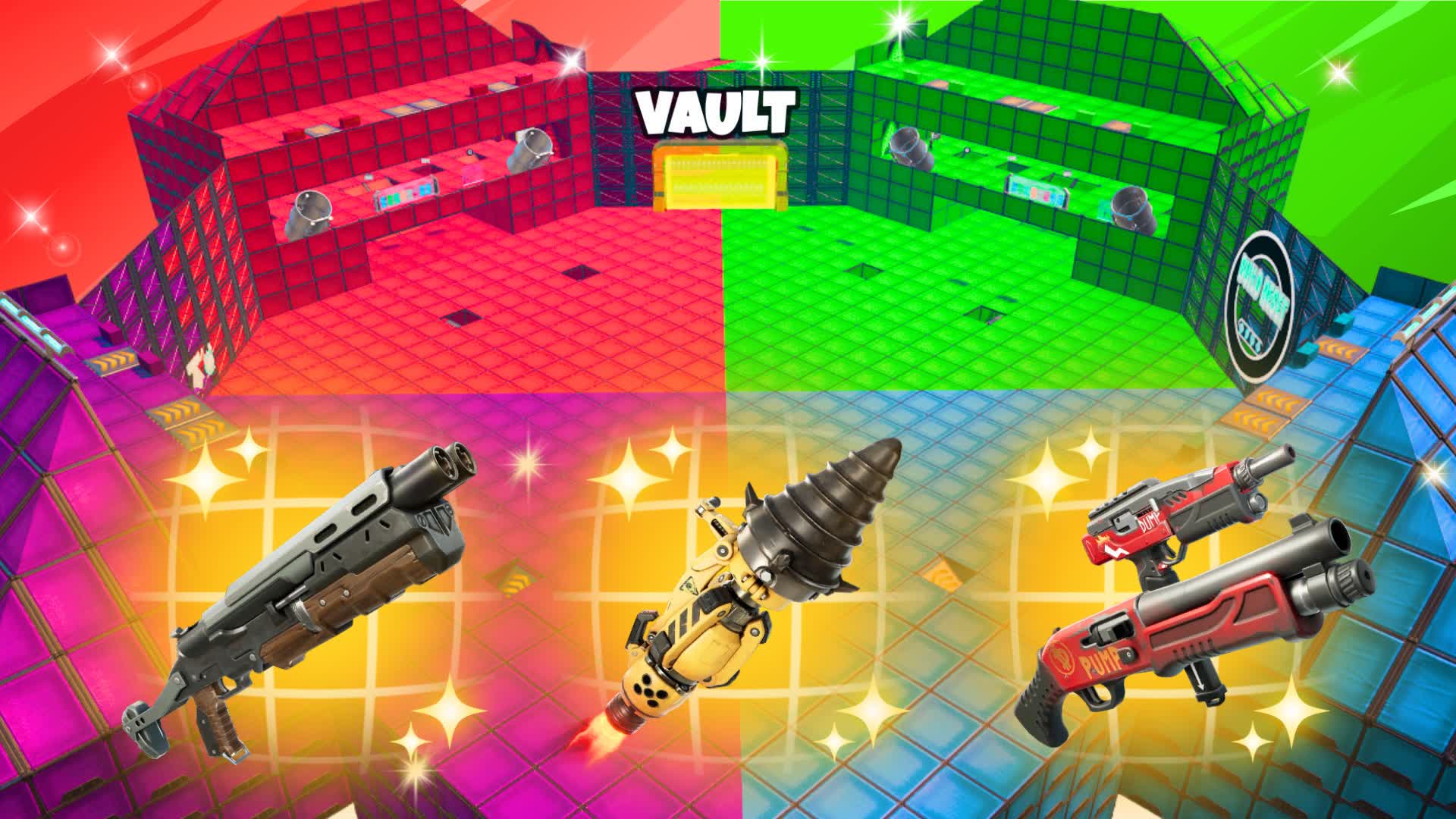 SUPER RED vs BLUE vs GREEN vs PURPLE