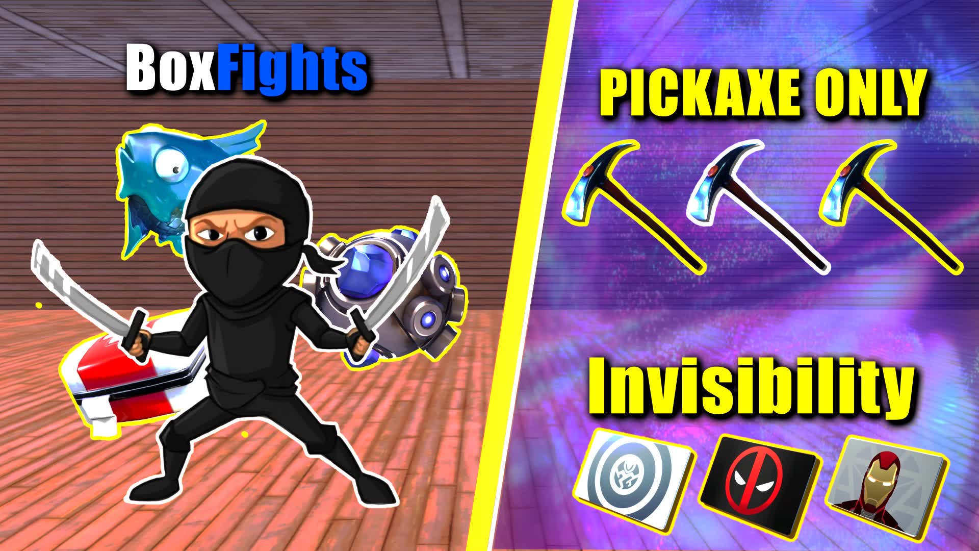 ⛏️ PICKAXE AND INVISIBILITY BOXFIGHTS