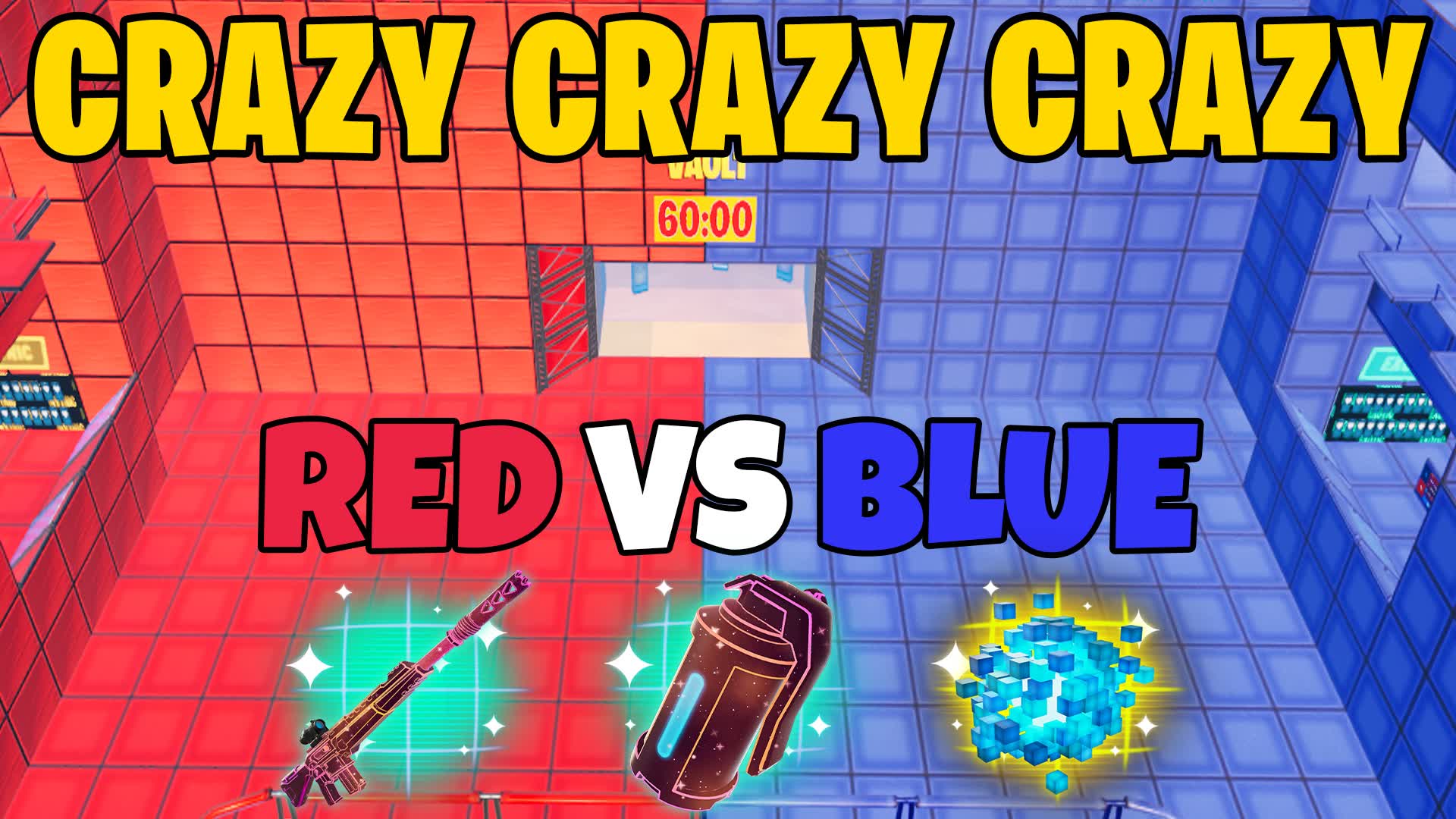 CRAZY CRAZY CRAZY RED VS BLUE🔴🔵