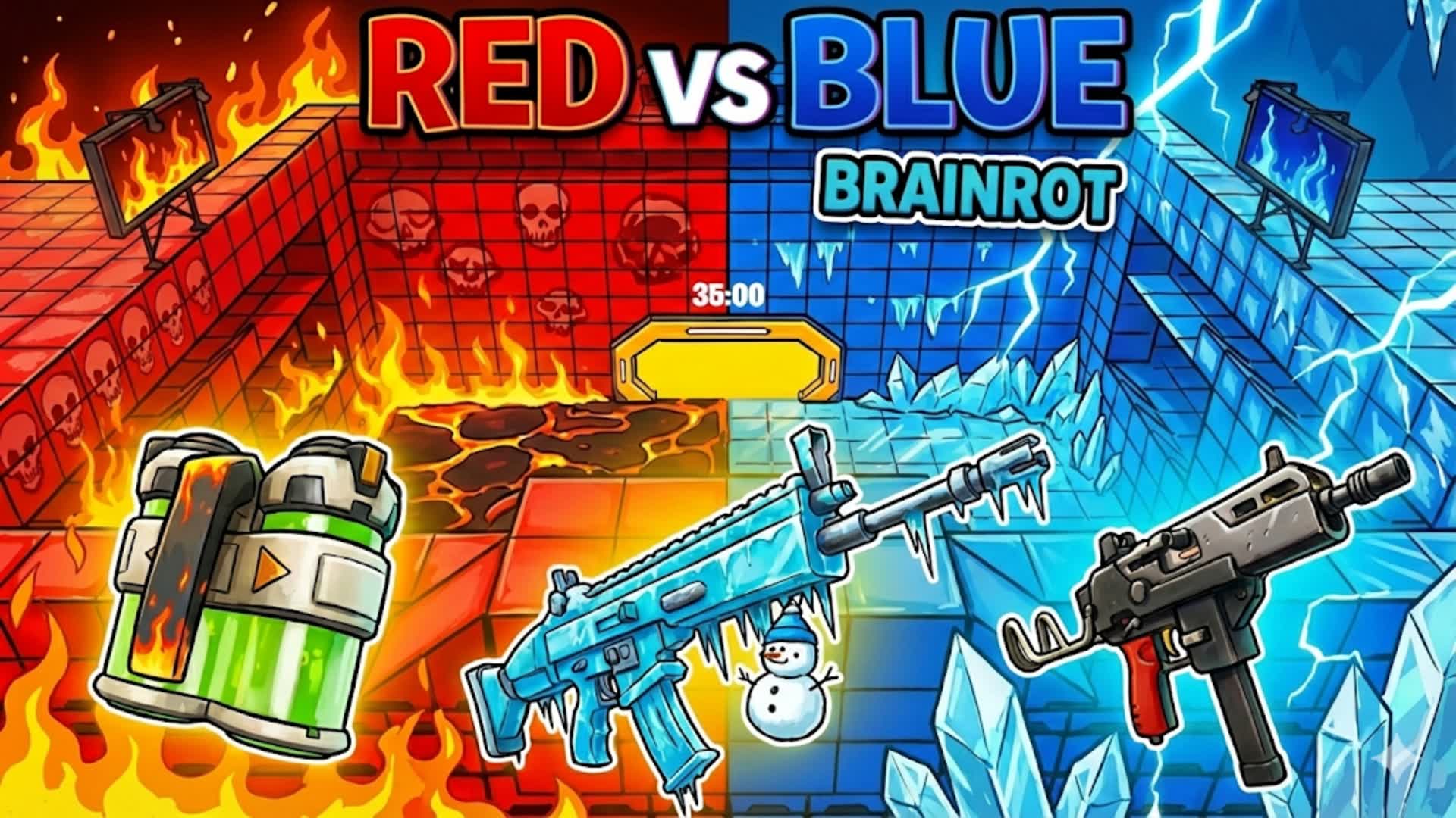 🔴RED VS BLUE: BRAINROT ARENA🔵