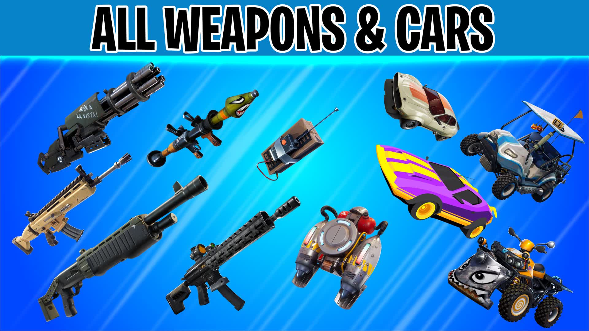 ALL WEAPONS & CARS - FREE FOR ALL