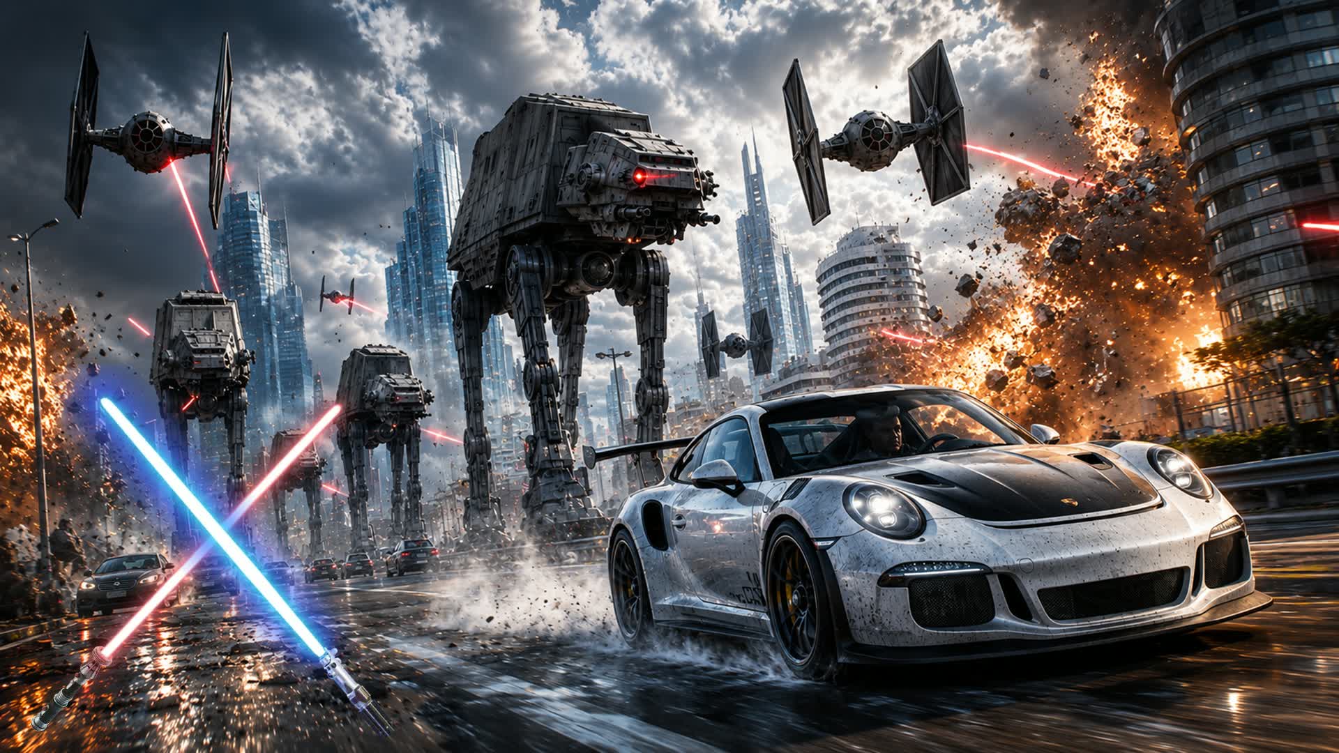 🛸 STAR WARS CITY CHAOS 🎯