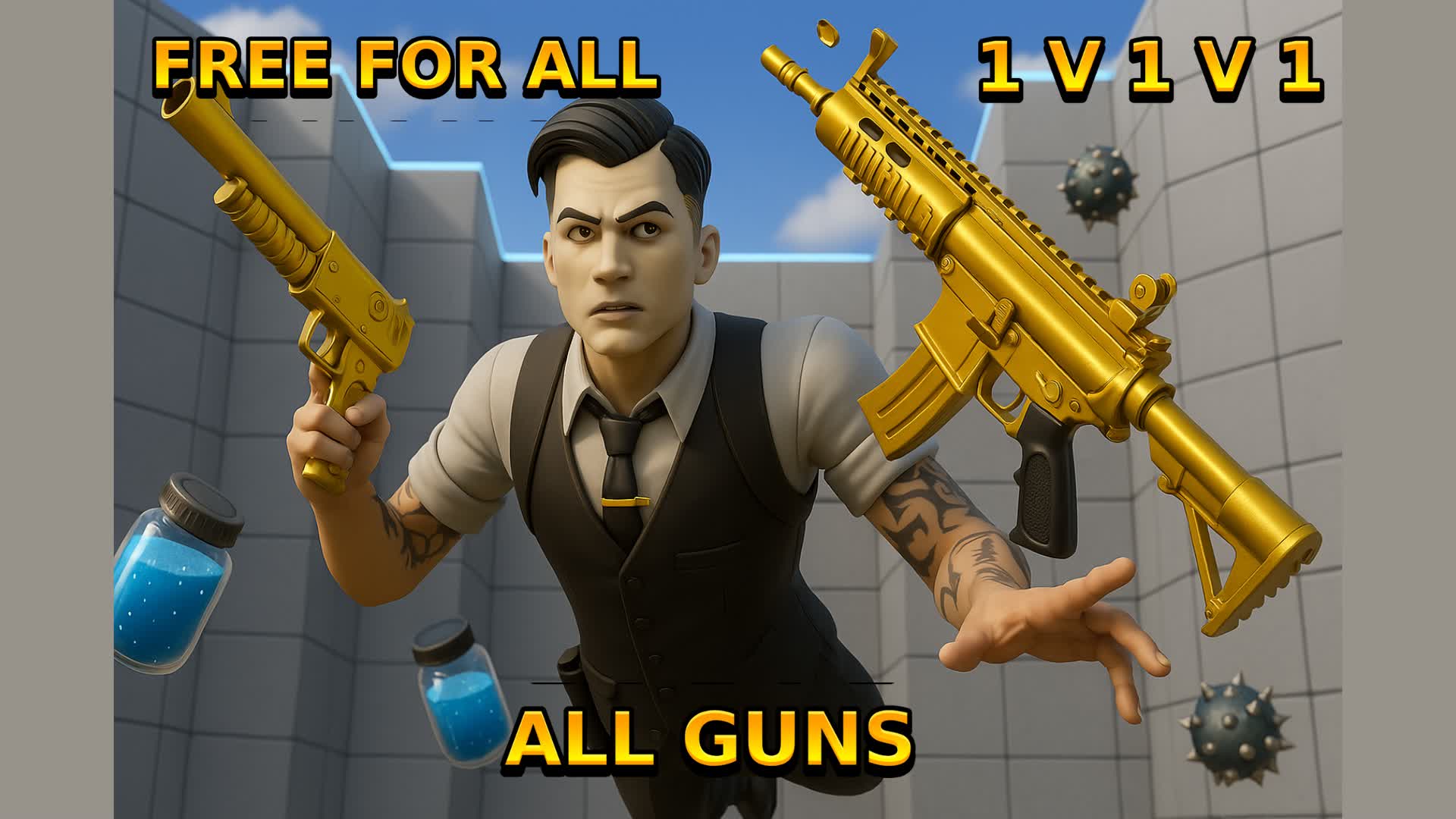 ULTIMATE FREE FOR ALL 1V1 ALL GUNS