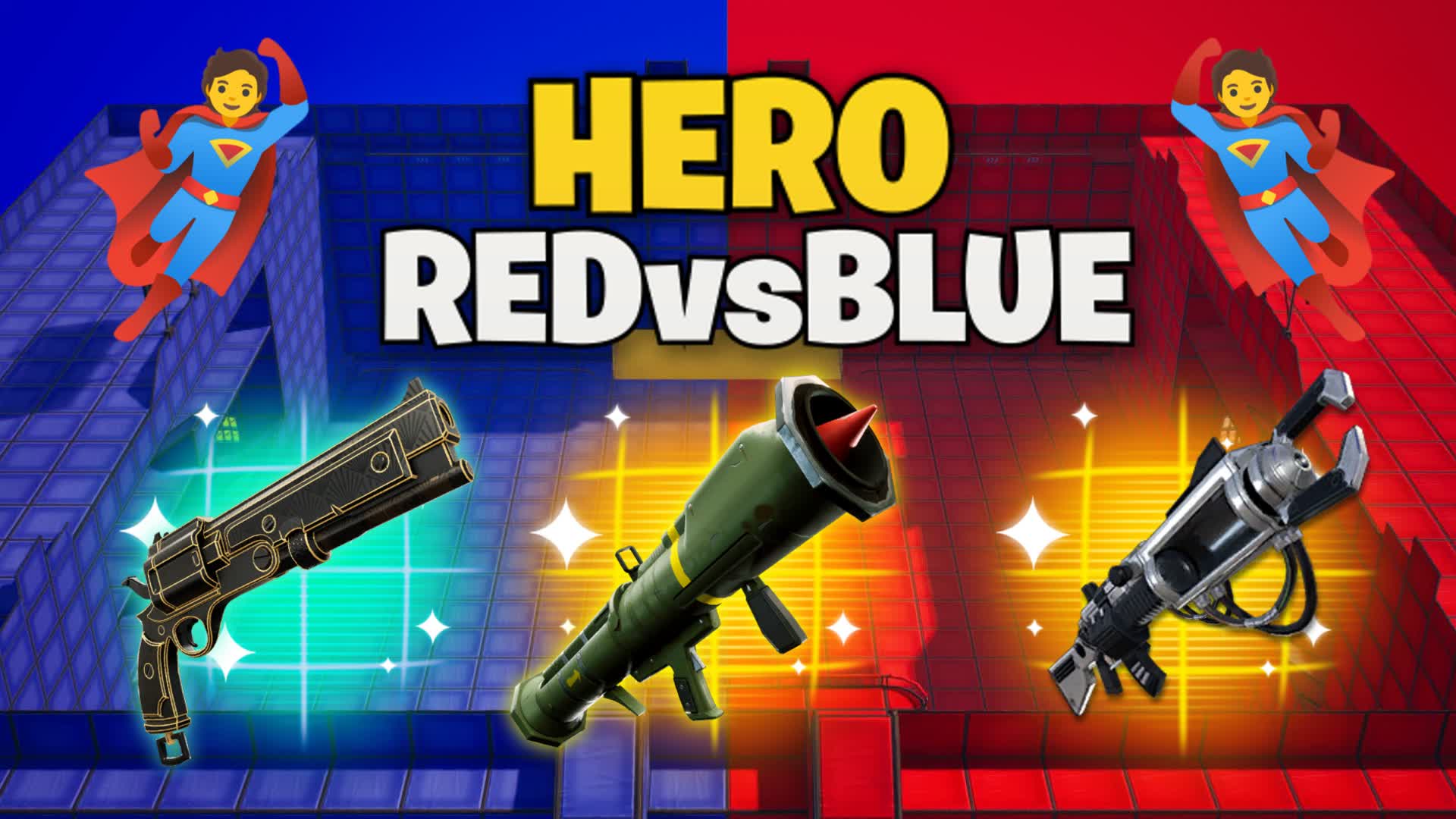 🦸HERO RED VS BLUE🦸