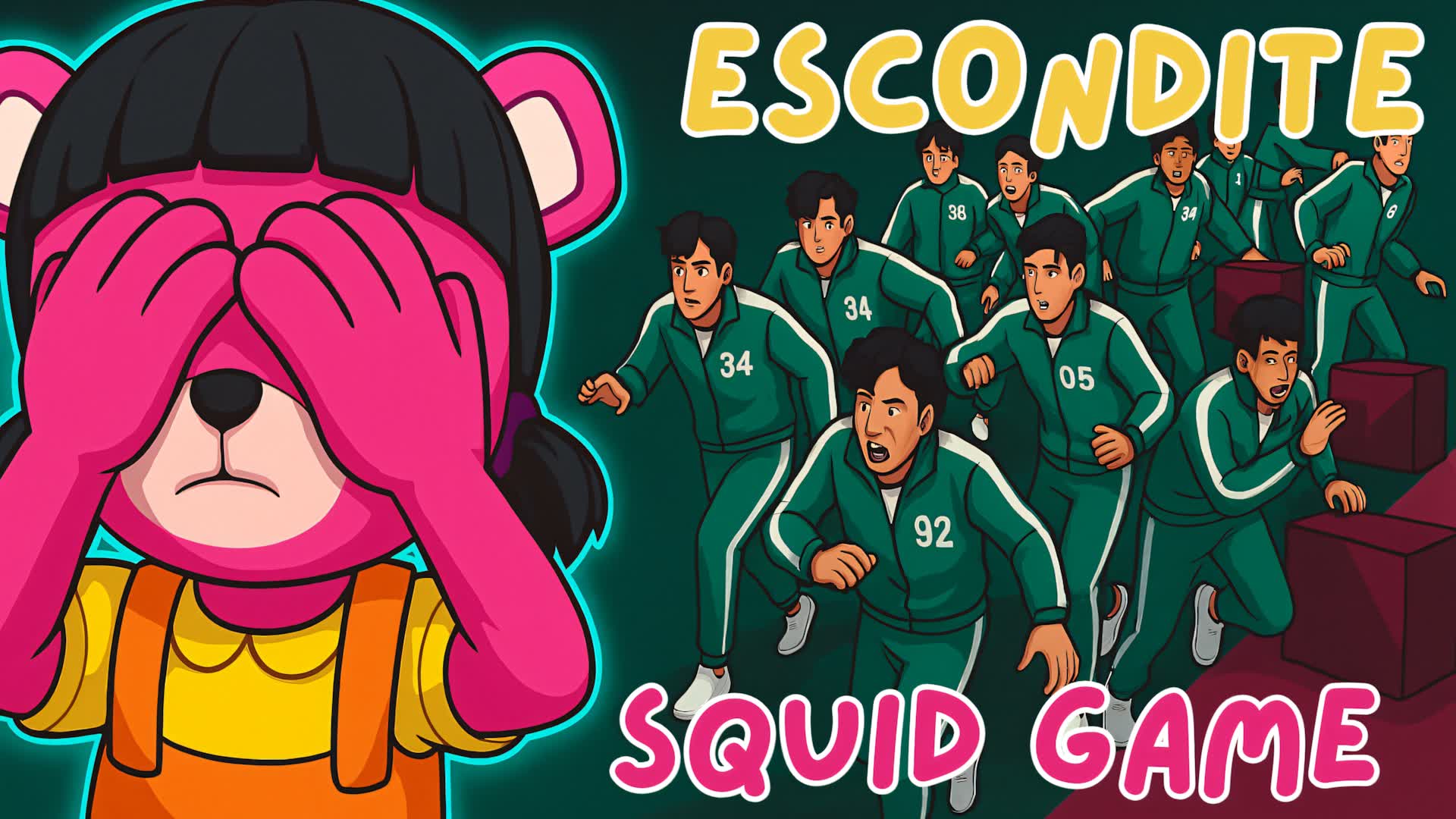 ESCONDITE SQUID GAMES (50 PLAYES)