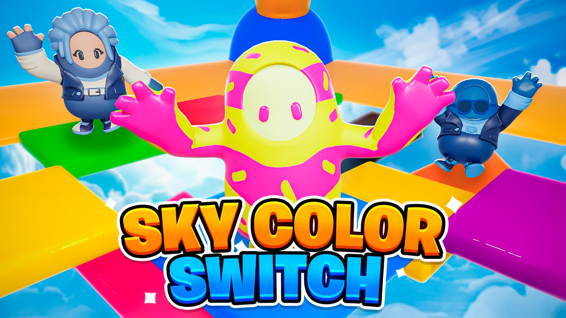 COLOR SWITCH SKY 🌈 FALL GUYS!