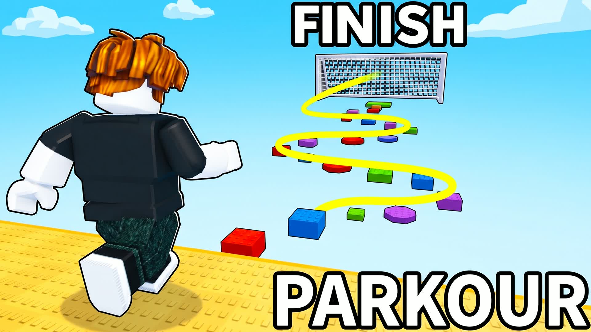 Blocky Skyward Sprint Escape 🧱🏃‍♂️