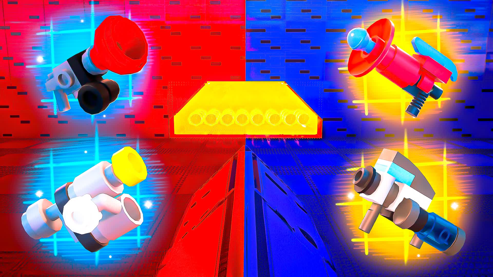 BRICK RED VS BLUE 🔴🔵
