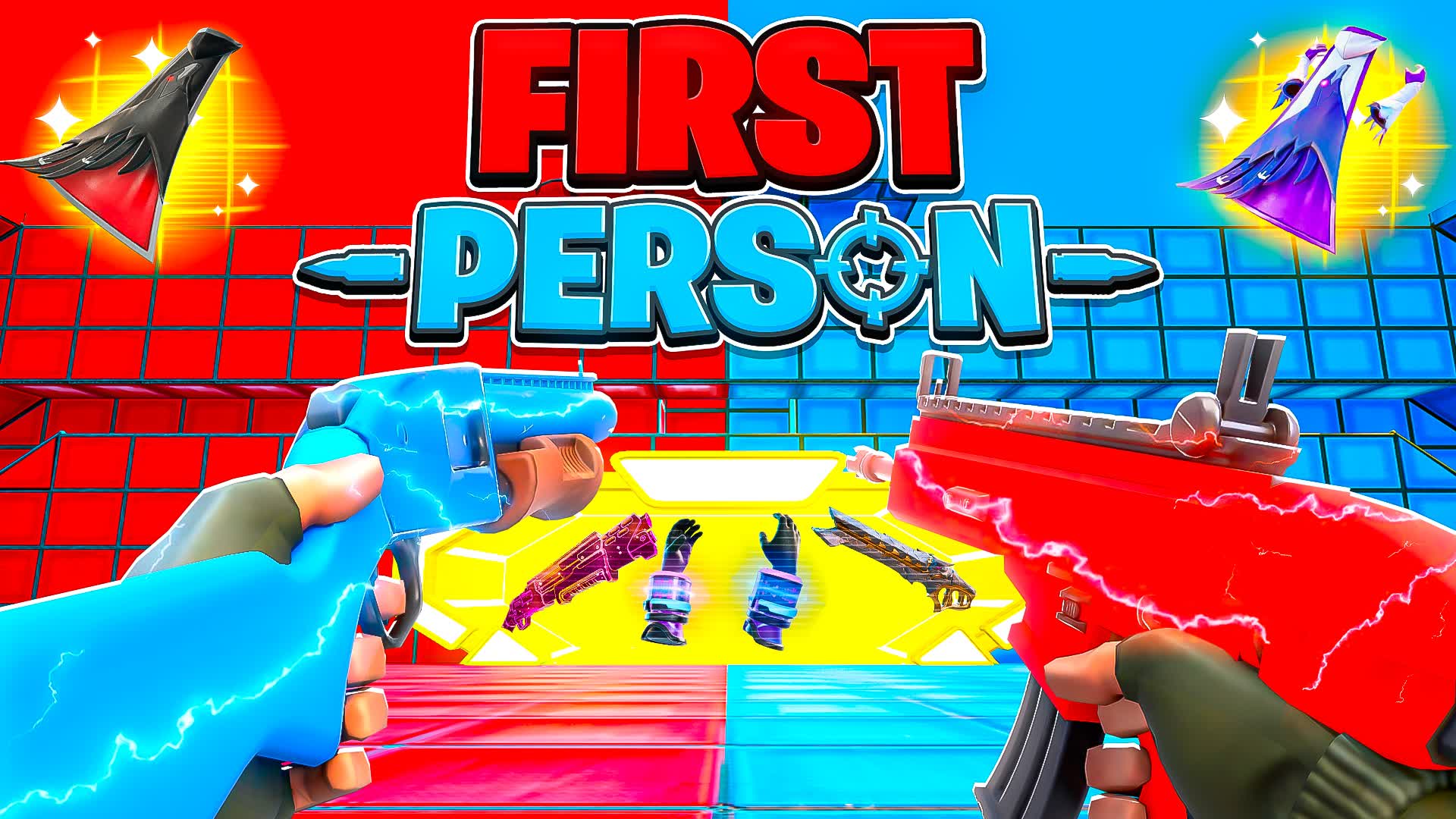 FIRST PERSON RED VS BLUE 🔴🔵 ZERO BUILD
