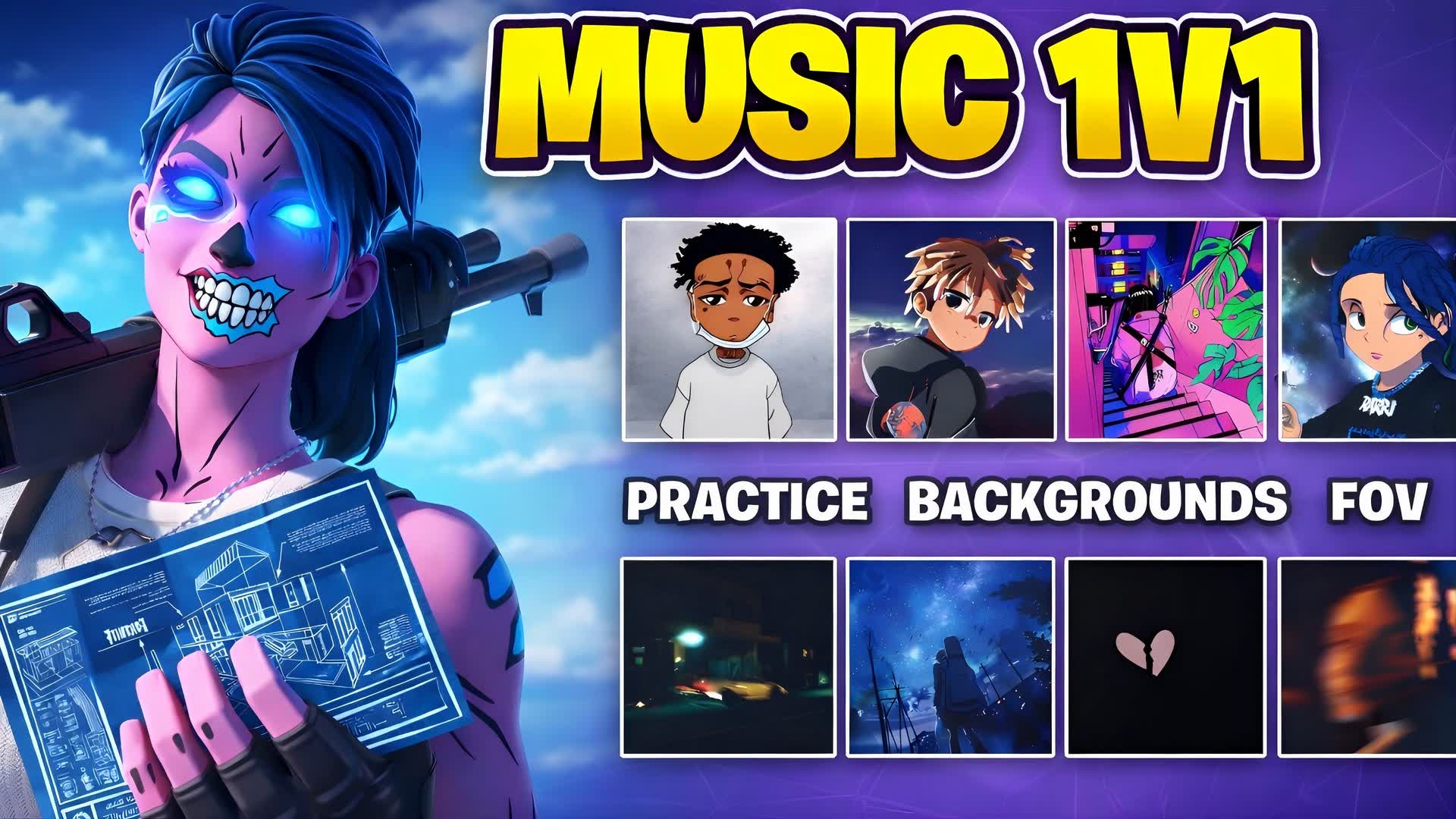 🌟 MUSIC 1V1 BUILD FIGHTS 🎵 [AEROH]