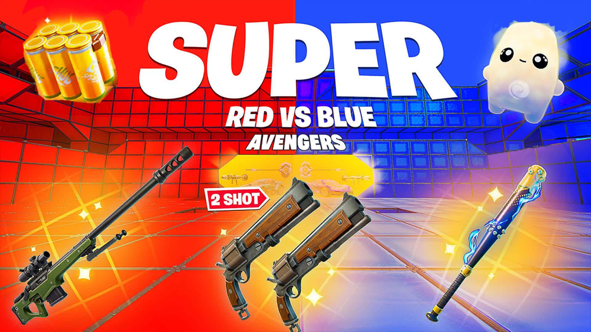 SUPER RED VS BLUE AVENGERS 🔴🔵